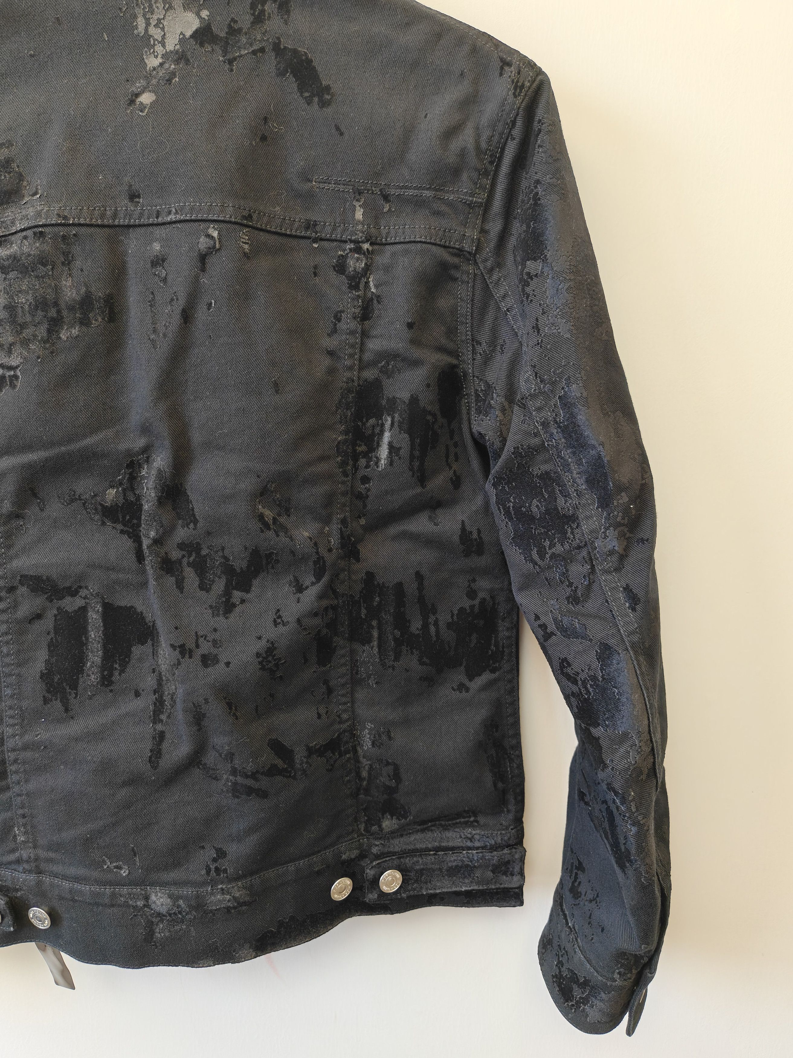 Dior Dior Homme By Hedi Black Distressed Denim Jacket Size 46 Size US S / EU 44-46 / 1 - 6 Thumbnail