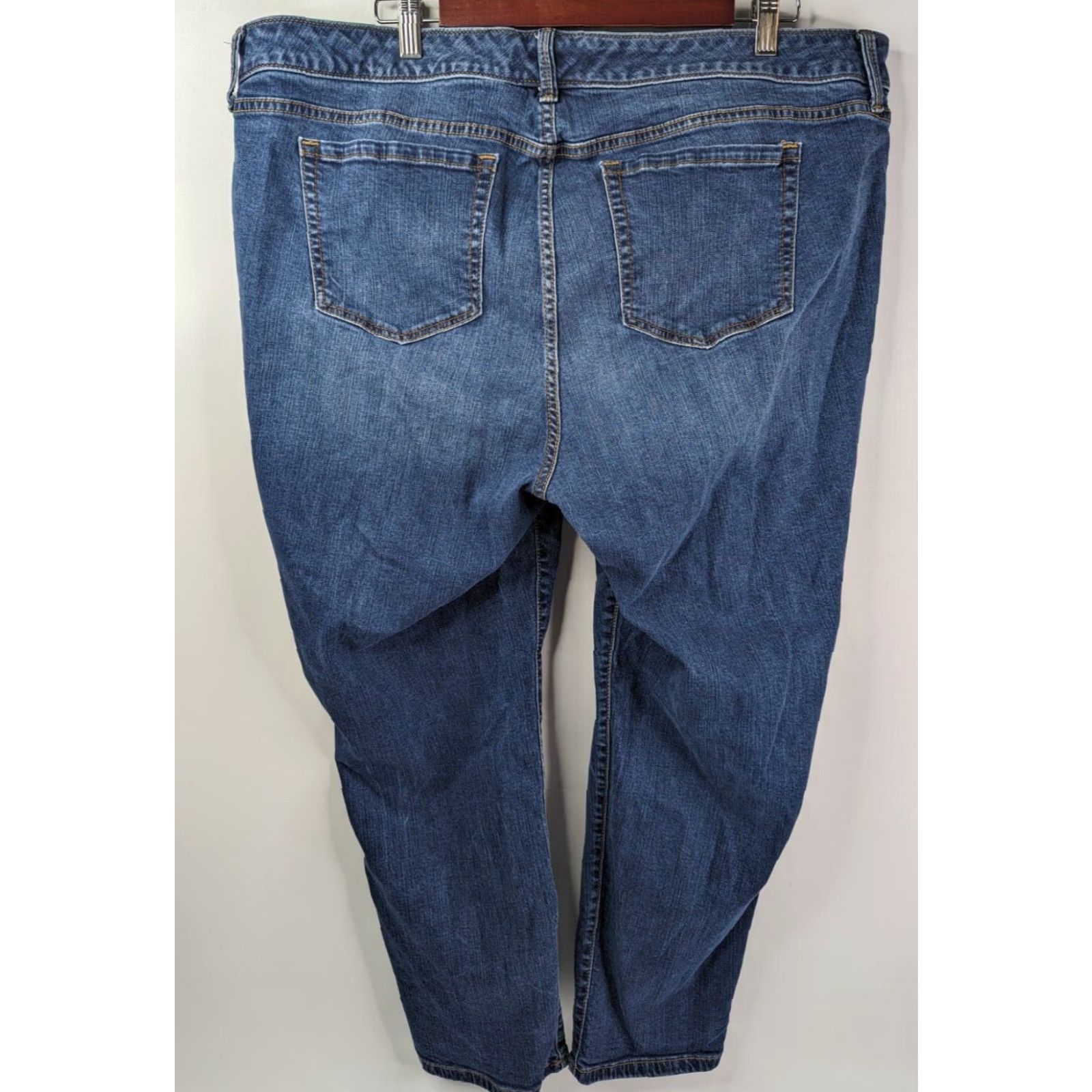 Torrid Torrid Vintage Boyfriend Straight Jeans Women Size 22 5-Pocket Stretch Denim Blue Mid-Rise Aged Distressed 13622981 Mens? Size 40" / US 18 - 2 Thumbnail
