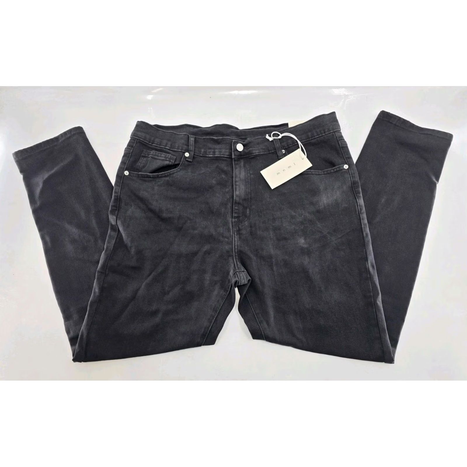 MNML mnml Jeans - Black - Size 38x30 - Men’s Skinny Everyday Denim, 5-Pocket, Cotton-Spandex, Inseam 30 - NWT No Trash Tags Size US 38 / EU 54 - 2 Thumbnail