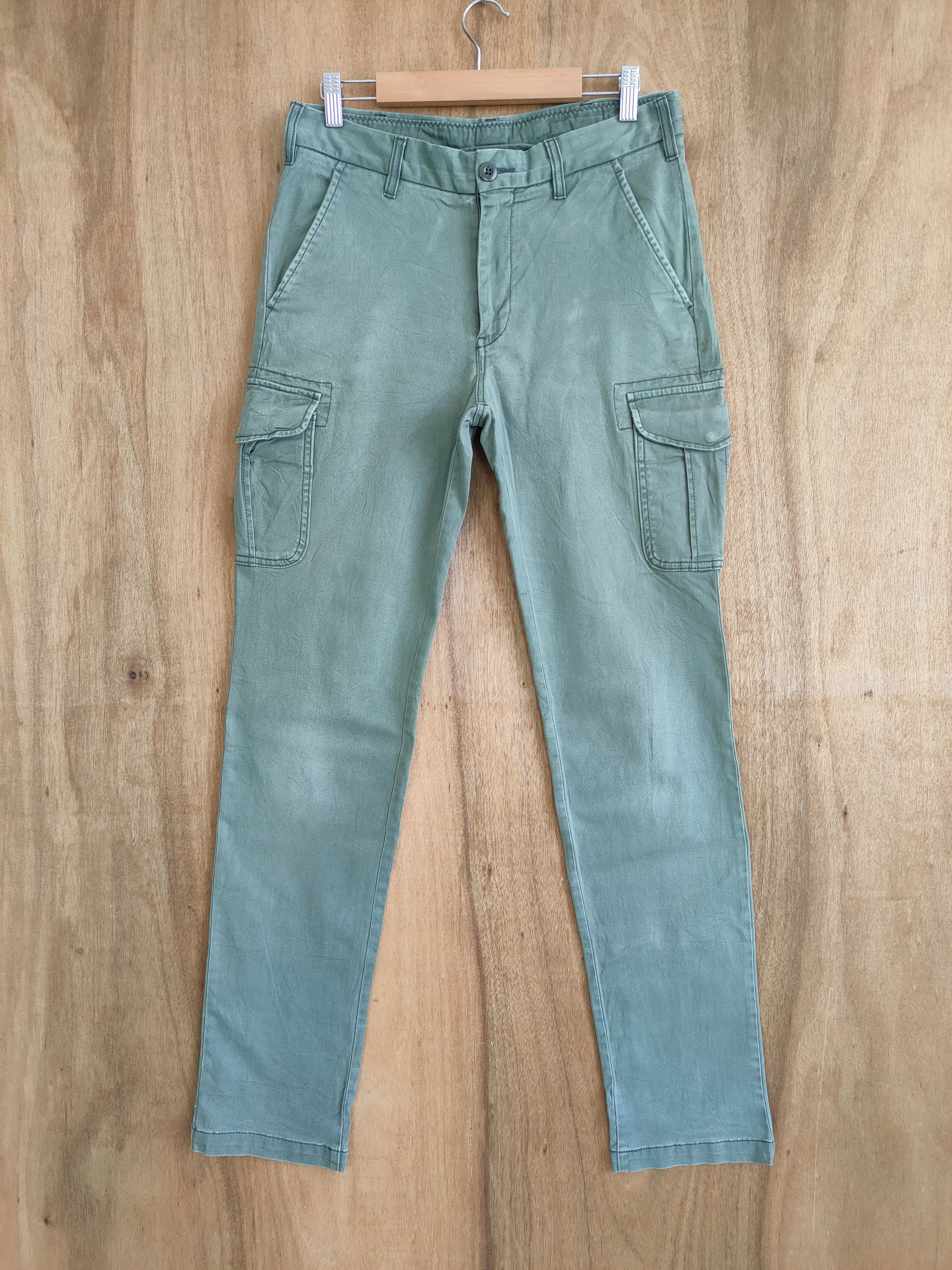 Japanese Brand VINTAGE JAPANESE FADED SKINNY CARGO PANTS Size US 30 / EU 46 - 1 Thumbnail