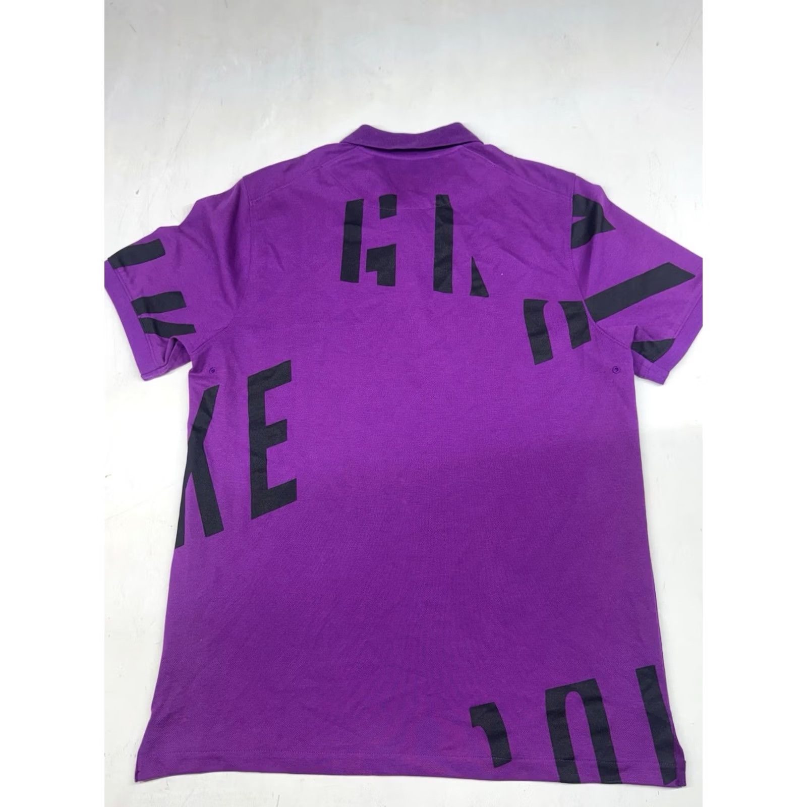 Nike Nike Purple Knit Polo Shirt Dri-Fit Stretch Mens M Polo Short Sleeve Solid Button Logo Punk Skater Casual Activewear Size US M / EU 48-50 / 2 - 5 Thumbnail