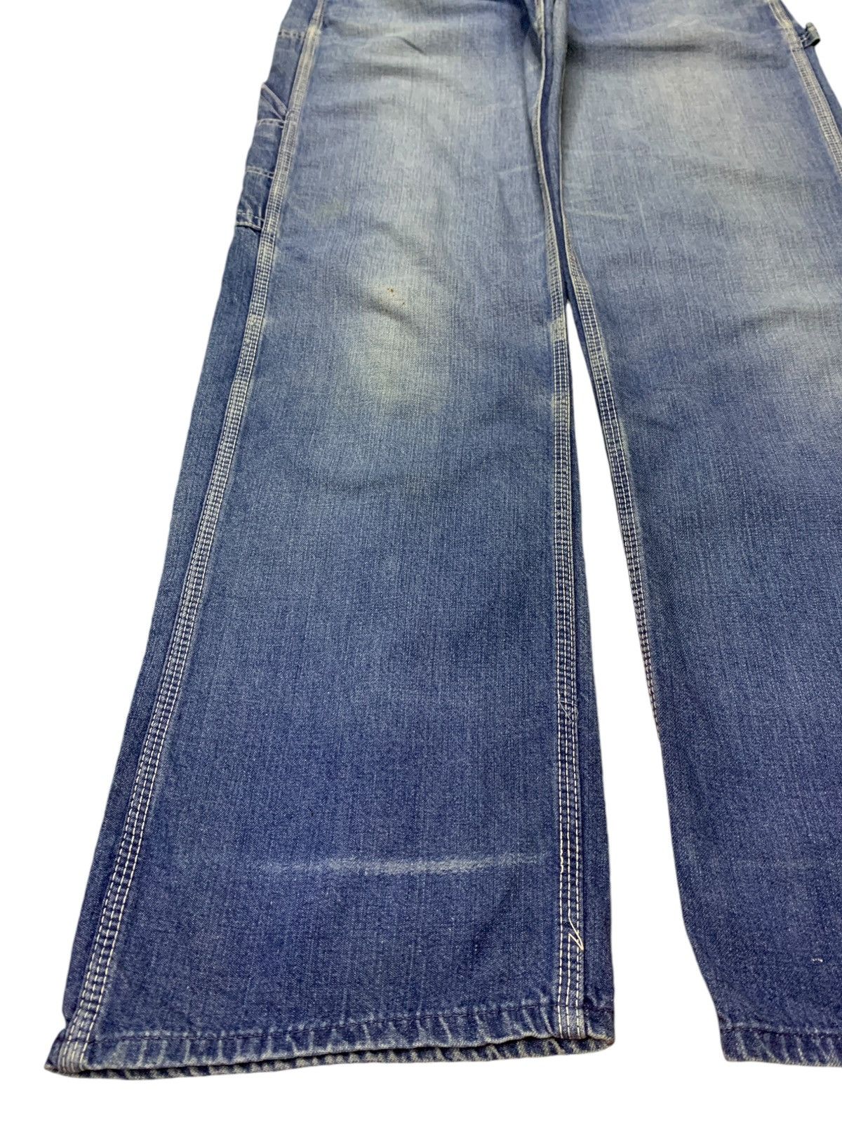 Japanese Brand Vintage Japanese Brand Blue Wash Carpenter Baggy Jeans Size US 26 / EU 42 - 7 Thumbnail