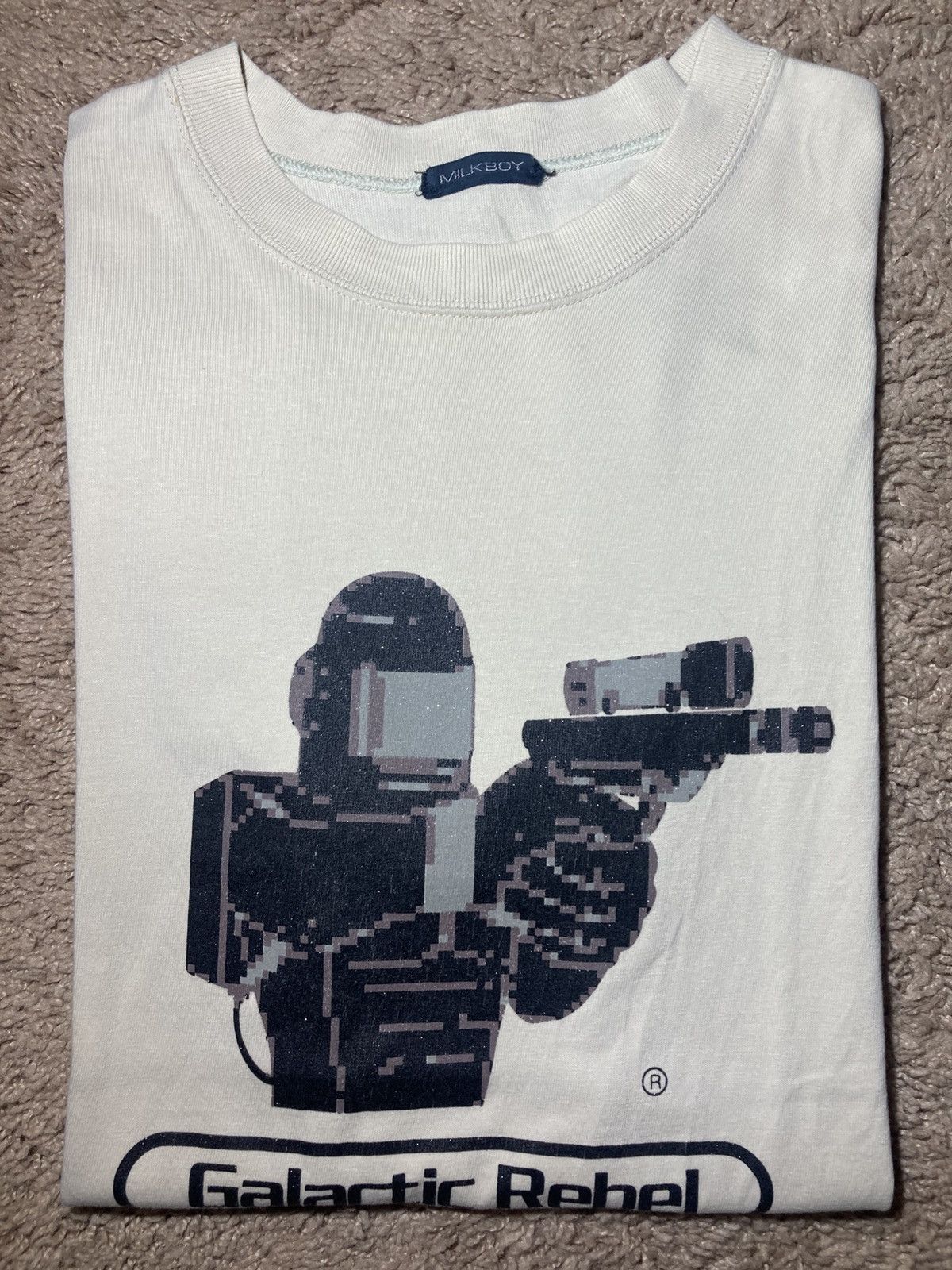 Japanese Brand 2002 Milkboy Galactic Rebel Race Video Game Soldier 90s Size US M / EU 48-50 / 2 - 1 Thumbnail