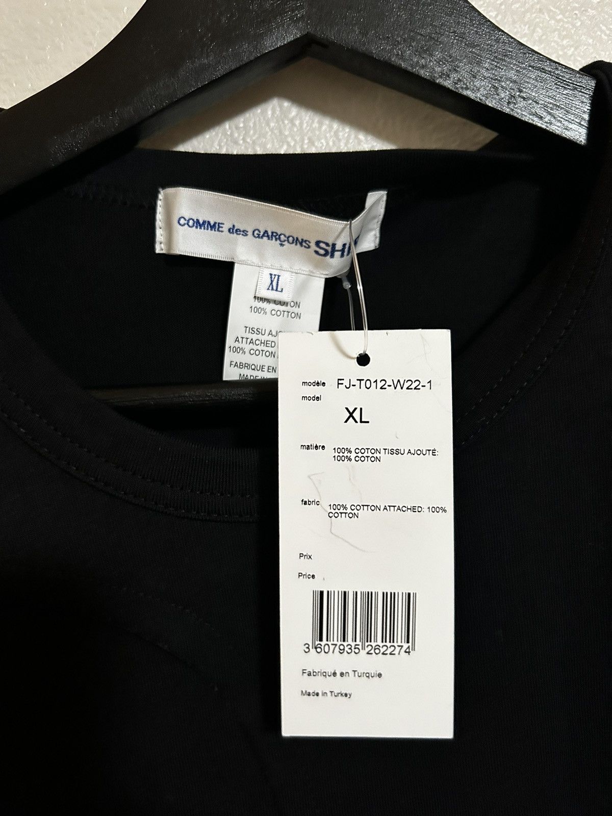 Comme des Garcons SHIRT Comme Des Garçons Shirt Patch Detail Men's Knit T-Shirt Size US XL / EU 56 / 4 - 3 Thumbnail