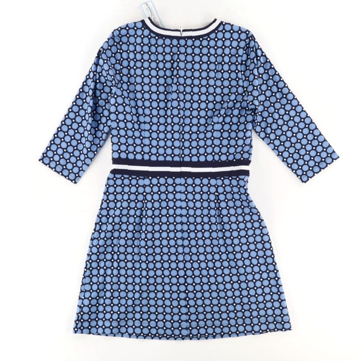 Vintage Draper James Persley Ponte Dotted 3/4 Sleeve Dress Blue Women's L - Shirt Dress Size L / US 10 / IT 46 - 4 Thumbnail