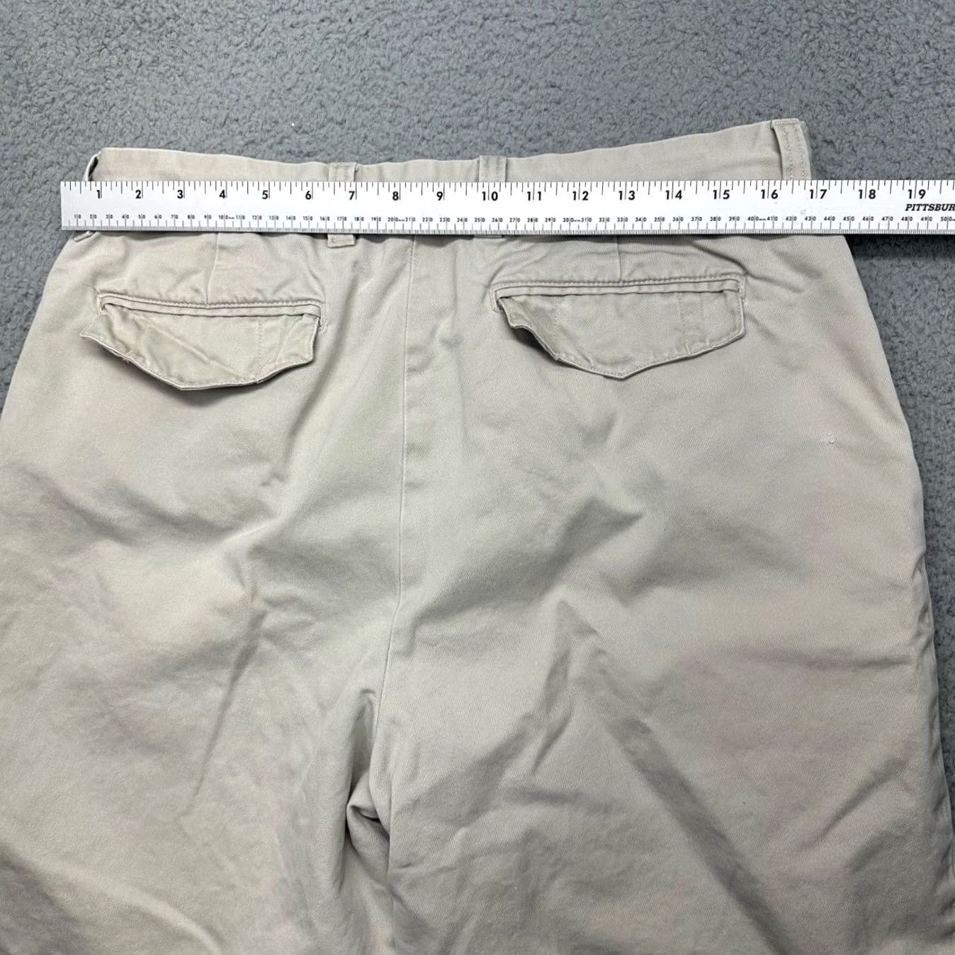Gap GAP Beige Mens Size 35 Cotton Shorts Flat Front Casual Size US 35 - 5 Thumbnail