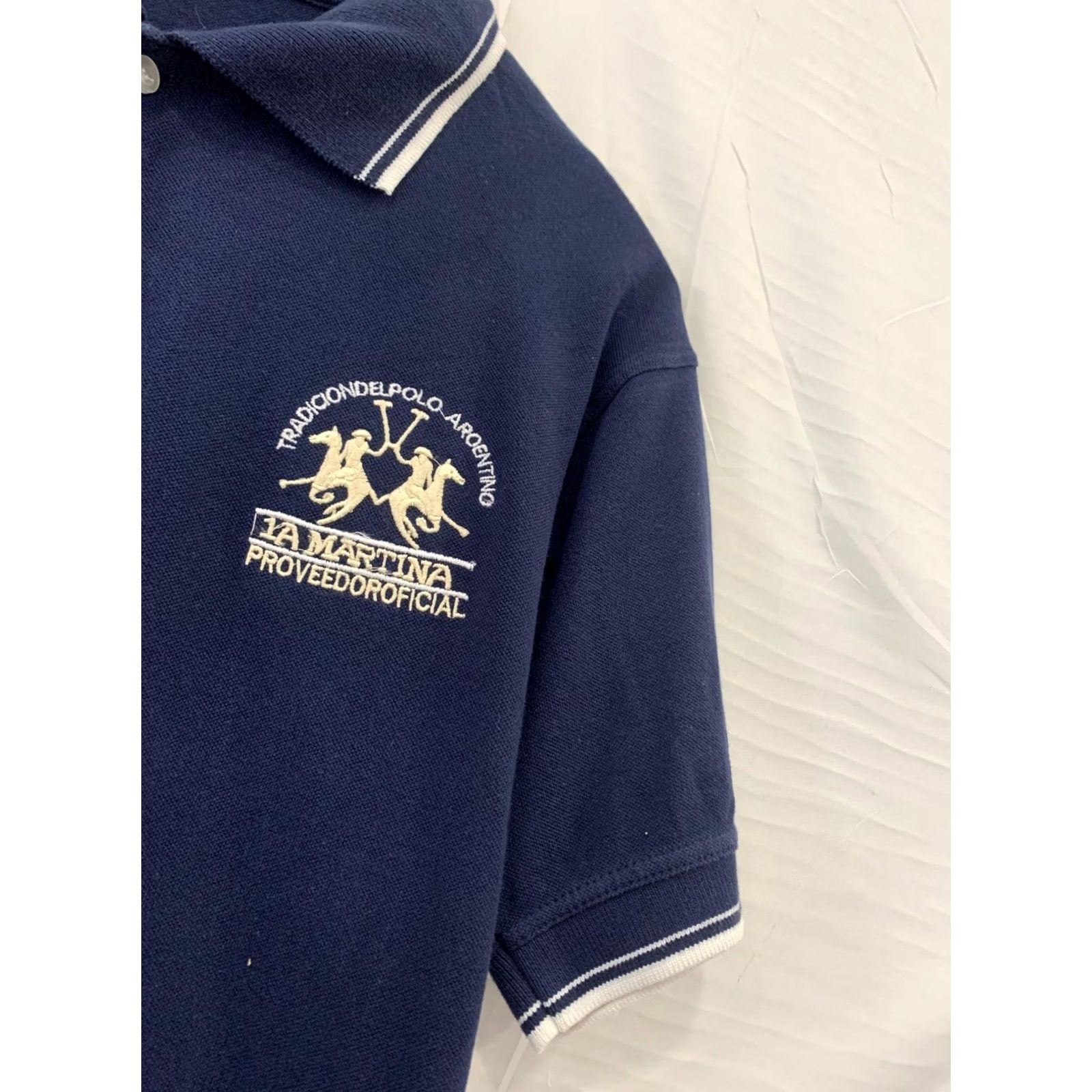 La Martina La Martina Polo Shirt Men’s M Navy Blue Argentina Pique Short Sleeve Casual Shirt Mens M Blue 90s? Size US M / EU 48-50 / 2 - 6 Thumbnail