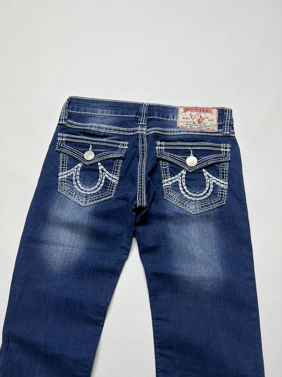 True Religion × Vintage Vintage Y2k True Religion 💙 Billy Super Denim Jeans 00’s Size 34" / US 12 / IT 48 - 5 Thumbnail