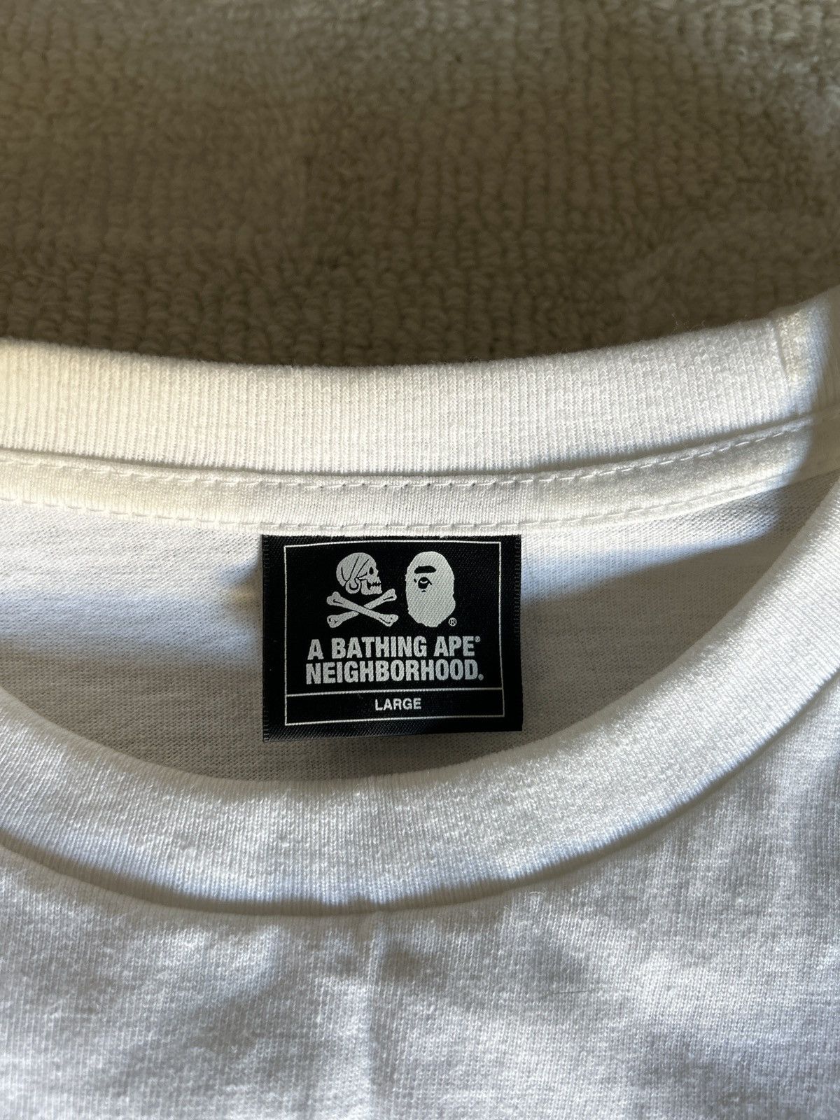 Bape × Neighborhood Bape x Neighborhood Ape and Skull T shirt Size US L / EU 52-54 / 3 - 3 Thumbnail
