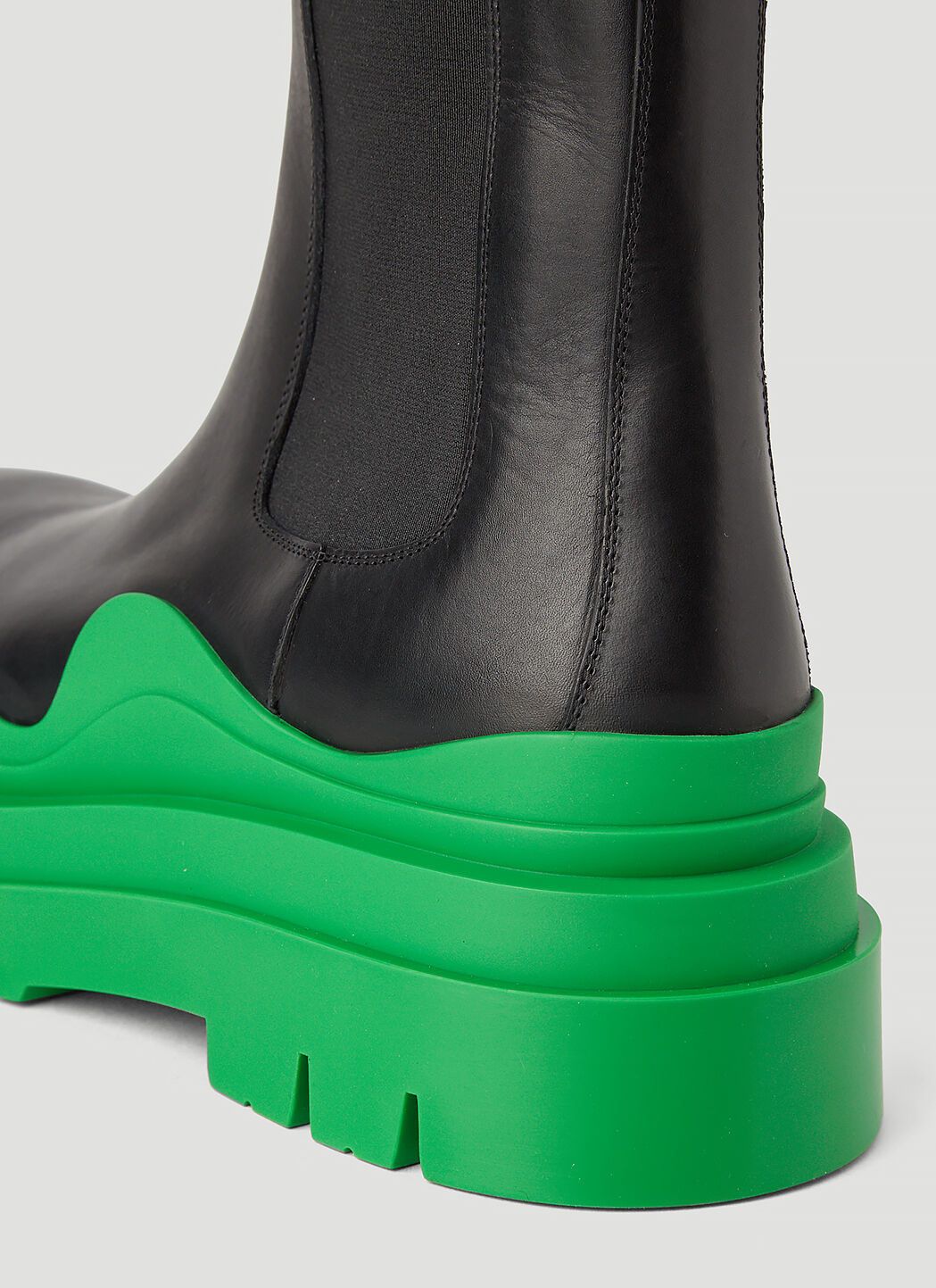 Bottega Veneta o1w1db10425 Tire Chelsea Boots in Black/Grass Size US 13 / EU 46 - 6 Thumbnail