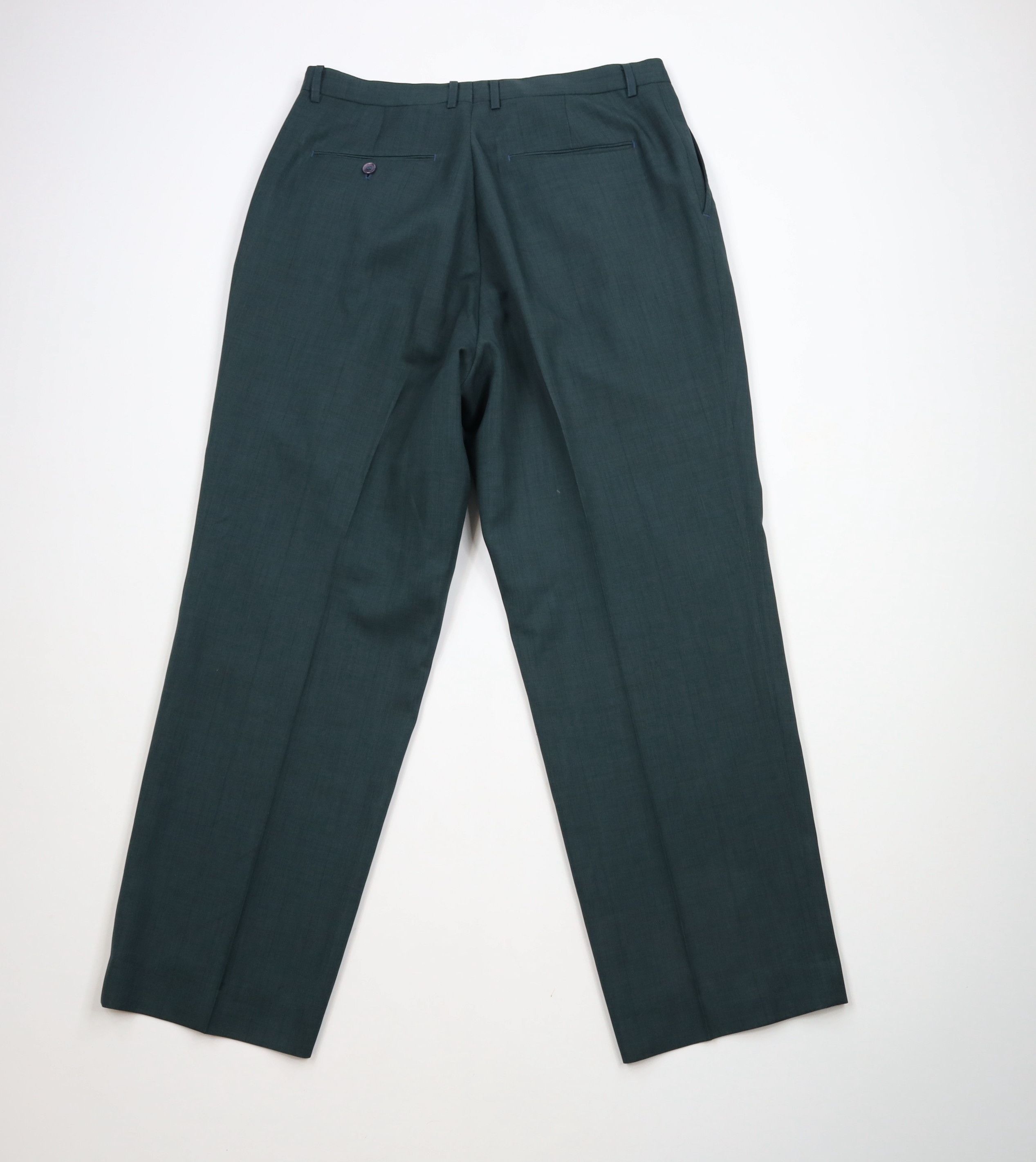Vintage Vintage 90s Streetwear Wide Leg Chino Pants Heather Green Size US 34 / EU 50 - 12 Thumbnail