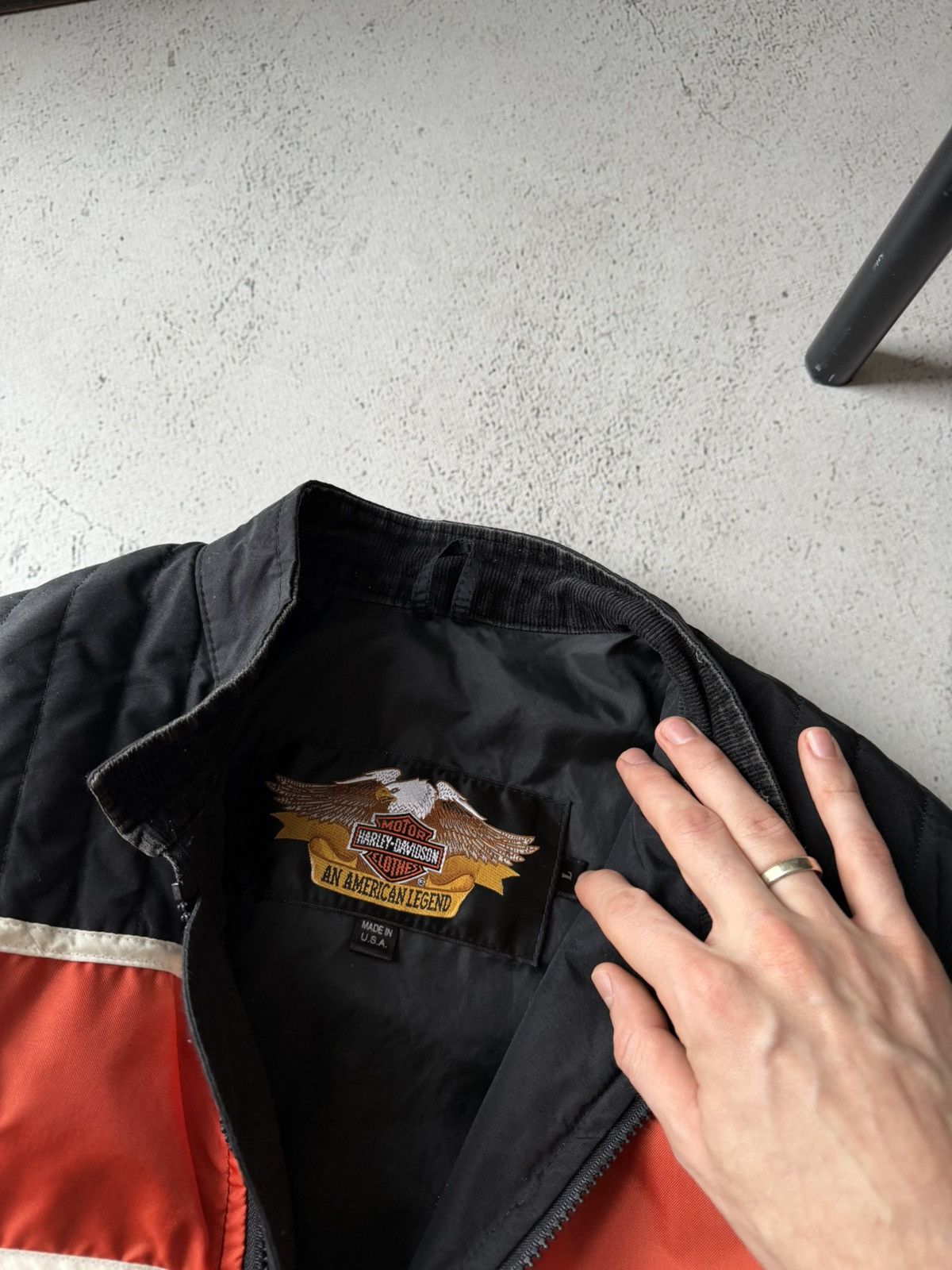 Harley Davidson Harley Davidson HD Vintage Made USA Motorcycles Logo Jacket Size US L / EU 52-54 / 3 - 7 Thumbnail