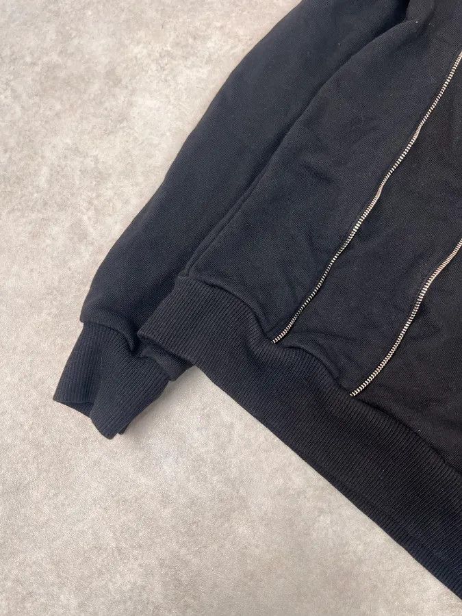 Saint Laurent Paris SS2015 Saint Laurent Multi Zips Black Crewneck Sweater by Hedi Slimane Size US S / EU 44-46 / 1 - 9 Thumbnail