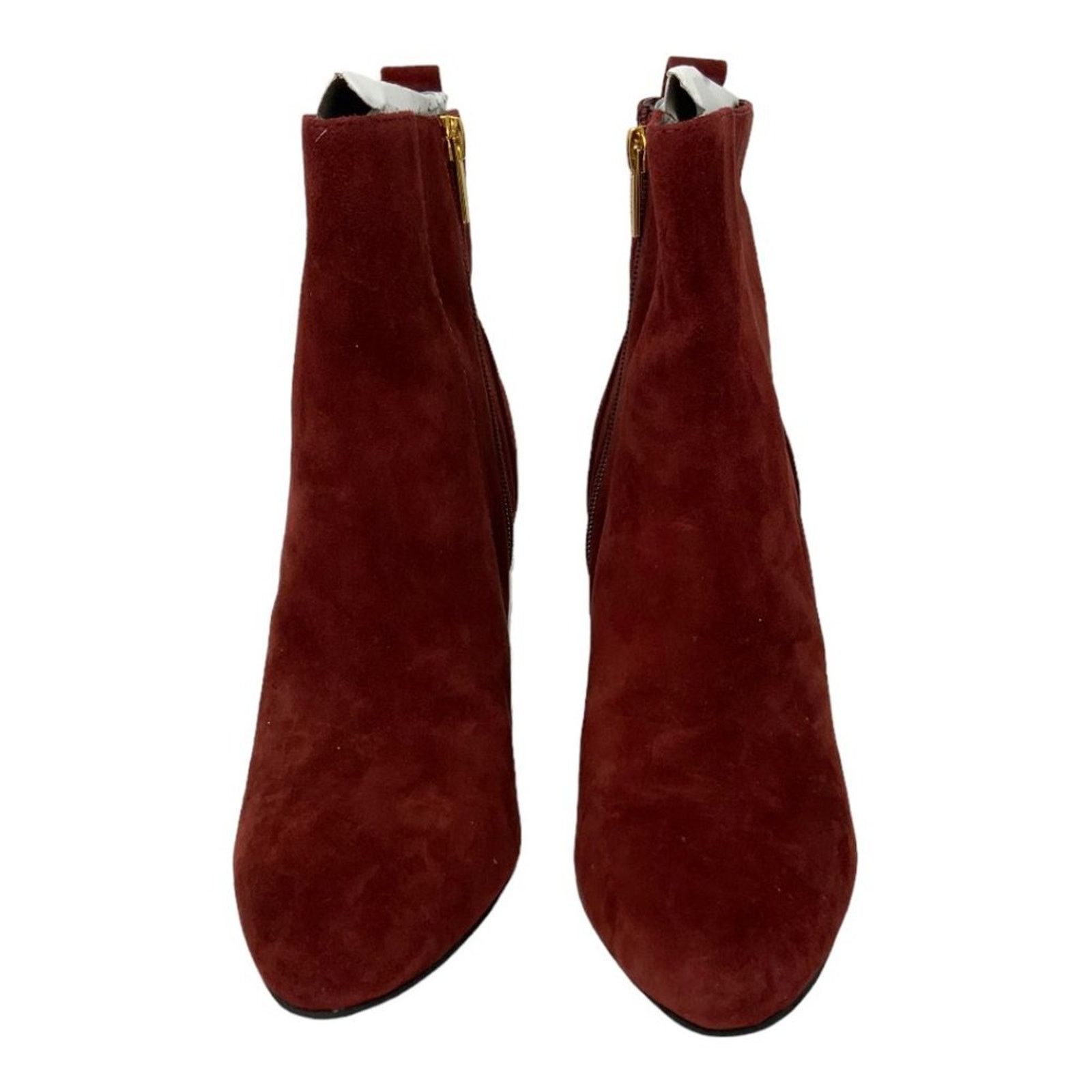 Vince Camuto Vince Camuto Enverna Suede Block Heel Bootie Burgundy 8.5 Size US 8.5 / IT 38.5 - 3 Thumbnail