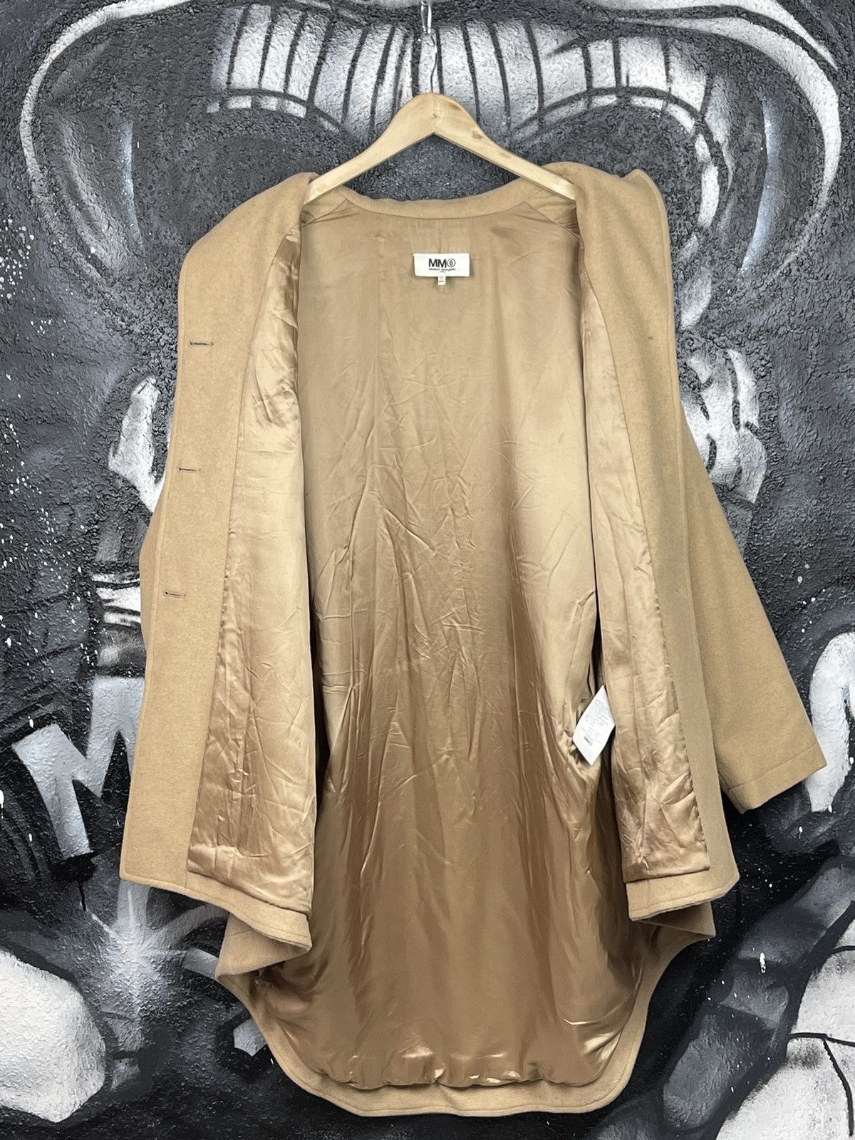 Maison Margiela MM6 Maison Margiela Luxury Beige Oversized Coat Jacket Women’s Size 40 Size S / US 4 / IT 40 - 5 Thumbnail