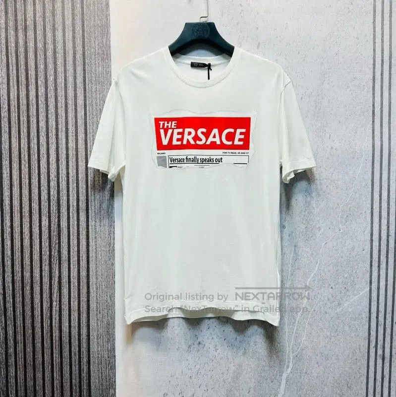 Versace Versace Men's Logo T-Shirt in White . Size US L / EU 52-54 / 3 - 1 Thumbnail
