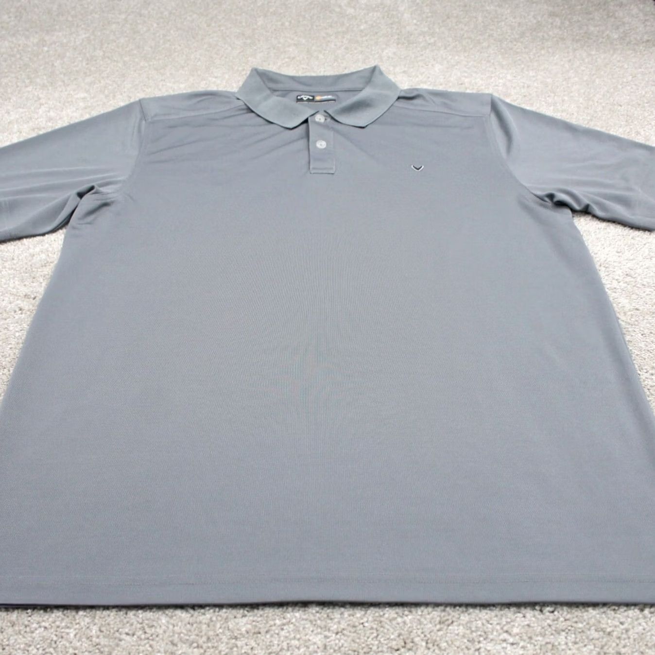Callaway Callaway Opti-Dri Polo Shirt Mens 2XL Gray Polyester S/S Golf Pullover Size US XXL / EU 58 / 5 - 2 Thumbnail