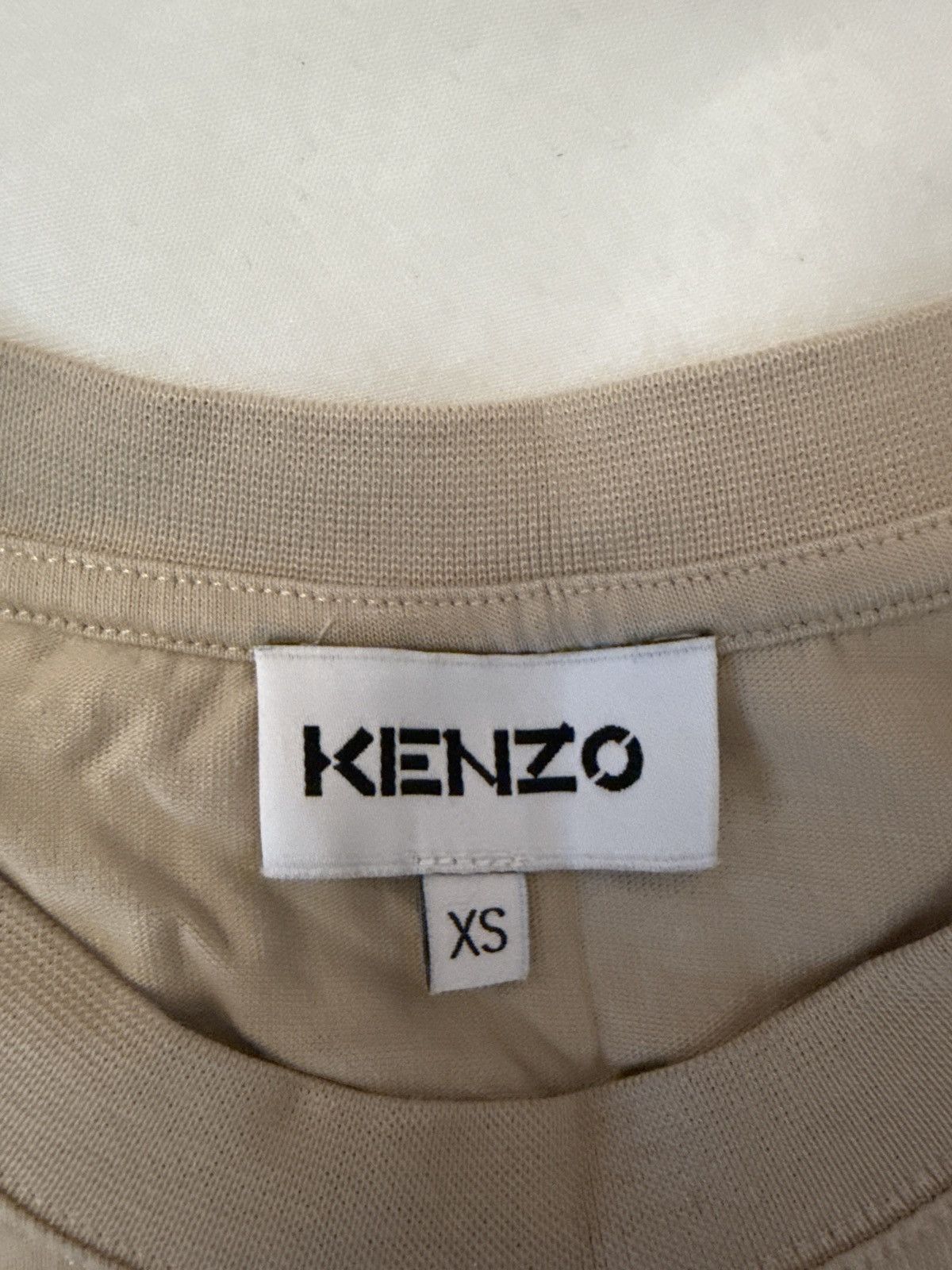 Kenzo Kenzo Beige Slim Fit Tiger T-shirt Size US XS / EU 42 / 0 - 3 Thumbnail