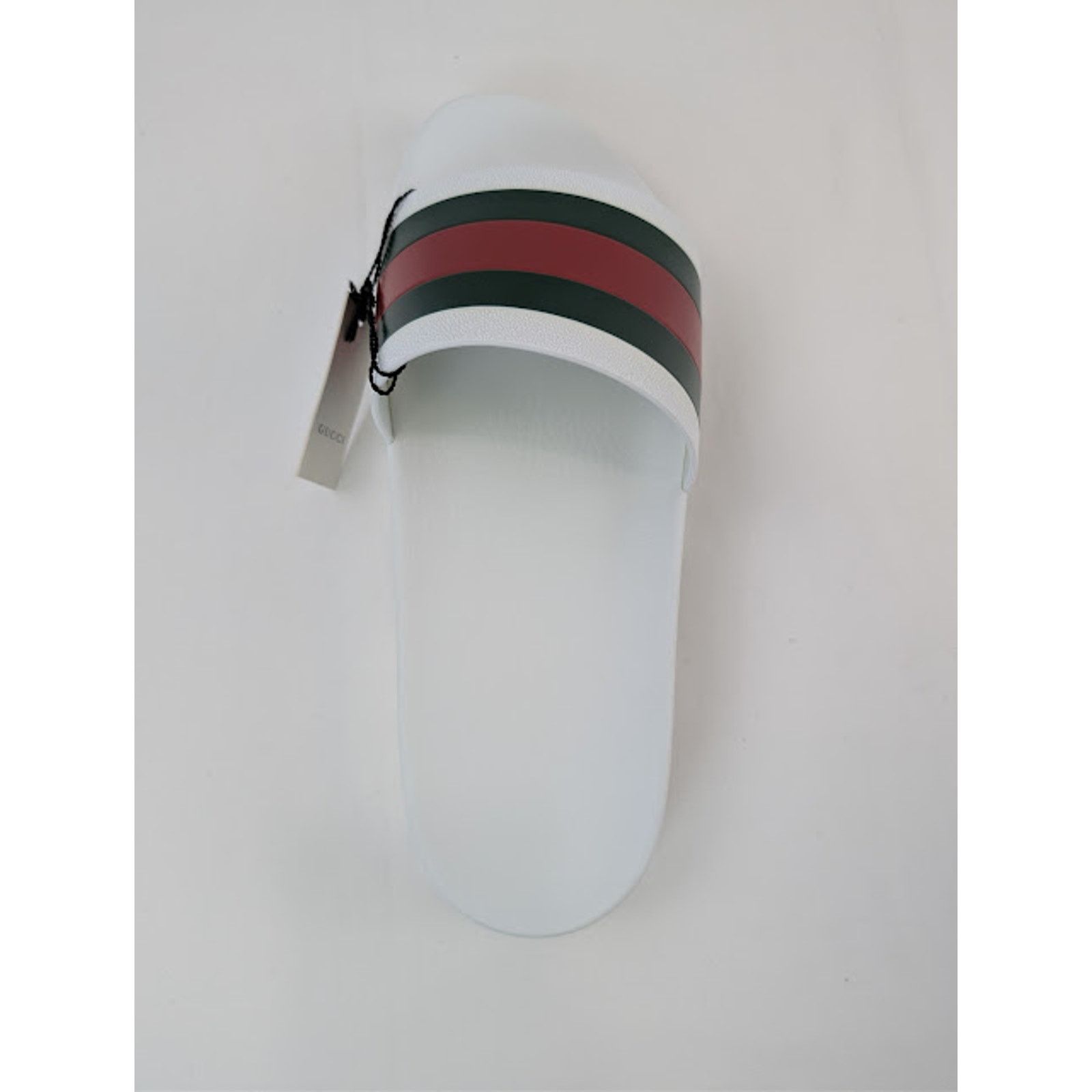 Gucci o1rshd1 13 Gucci-13.5 US / Web Slide Sandal in Great White Size US 14 / EU 47 - 18 Thumbnail