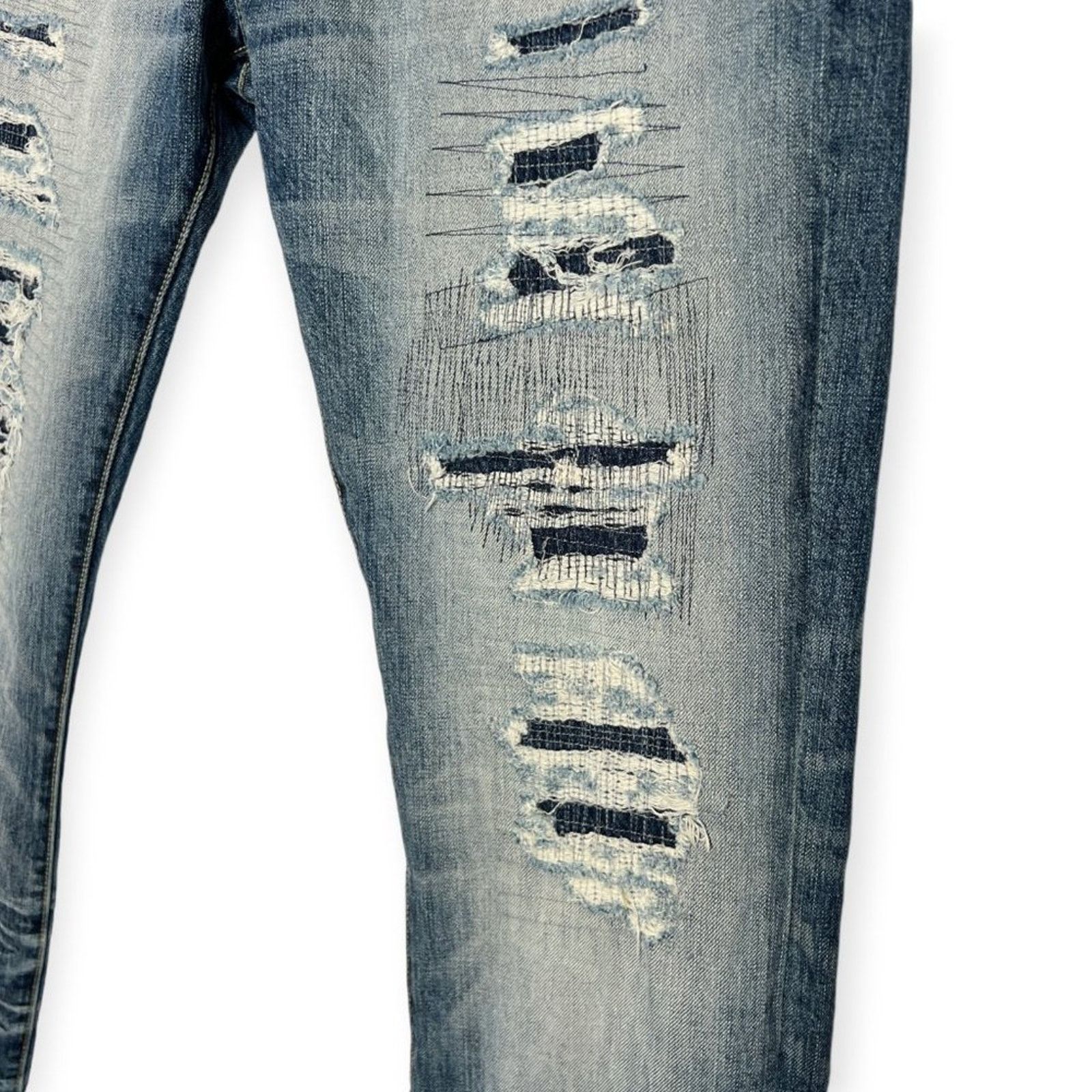 Prps PRPS Goods Demon Slim Jeans Size 36x34 Ripped Whiskered Size US 36 / EU 52 - 7 Thumbnail