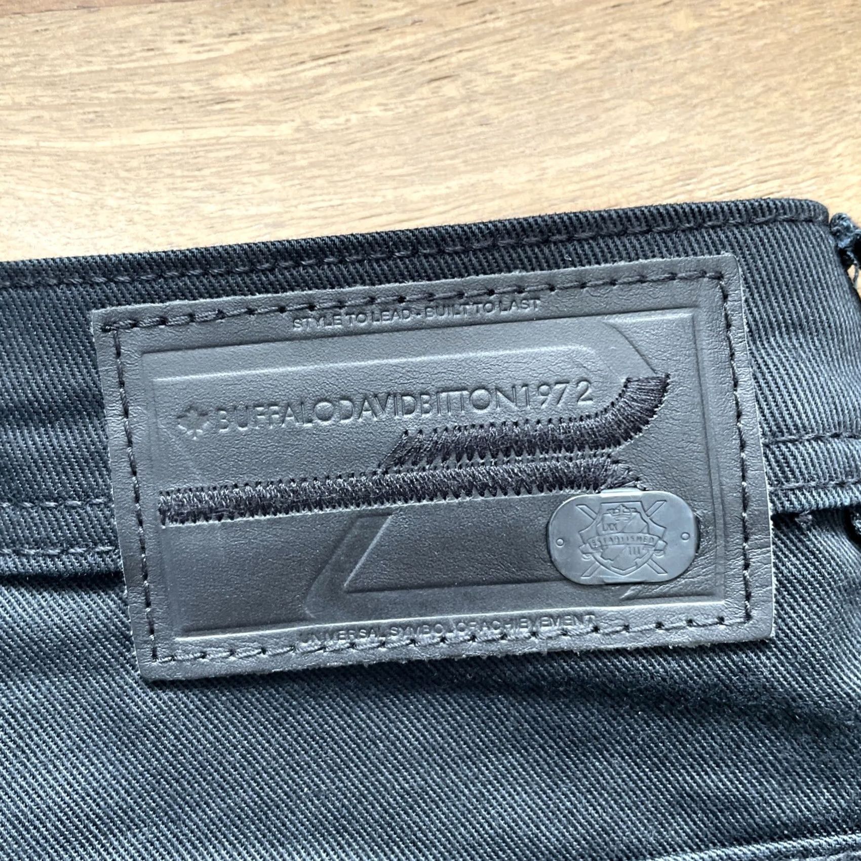 Buffalo David Bitton Buffalo David Bitton Jeans Mens 40x30 Six-X Black Straight Stretch Denim Size US 40 / EU 56 - 6 Thumbnail