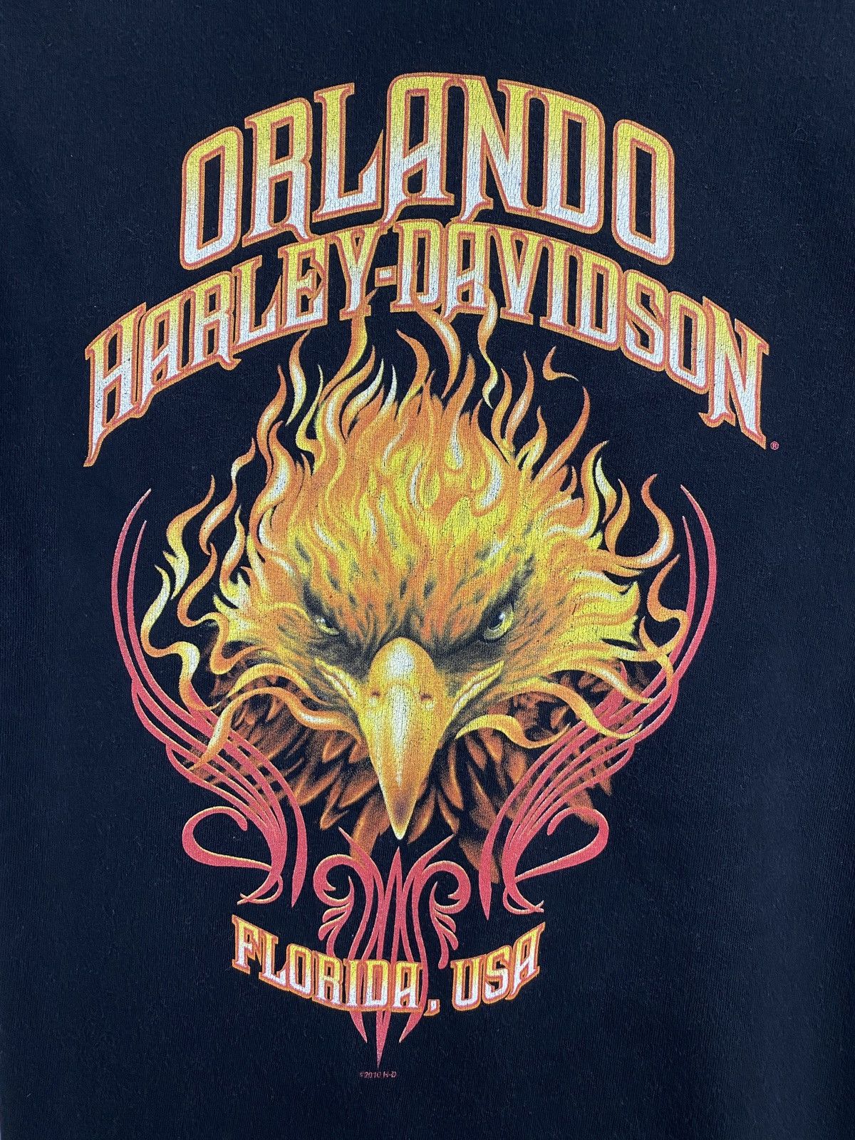 Harley Davidson 🇺🇸 Vintage 90s Harley Davidson Orlando Florida Choppers Tee Size US M / EU 48-50 / 2 - 4 Thumbnail