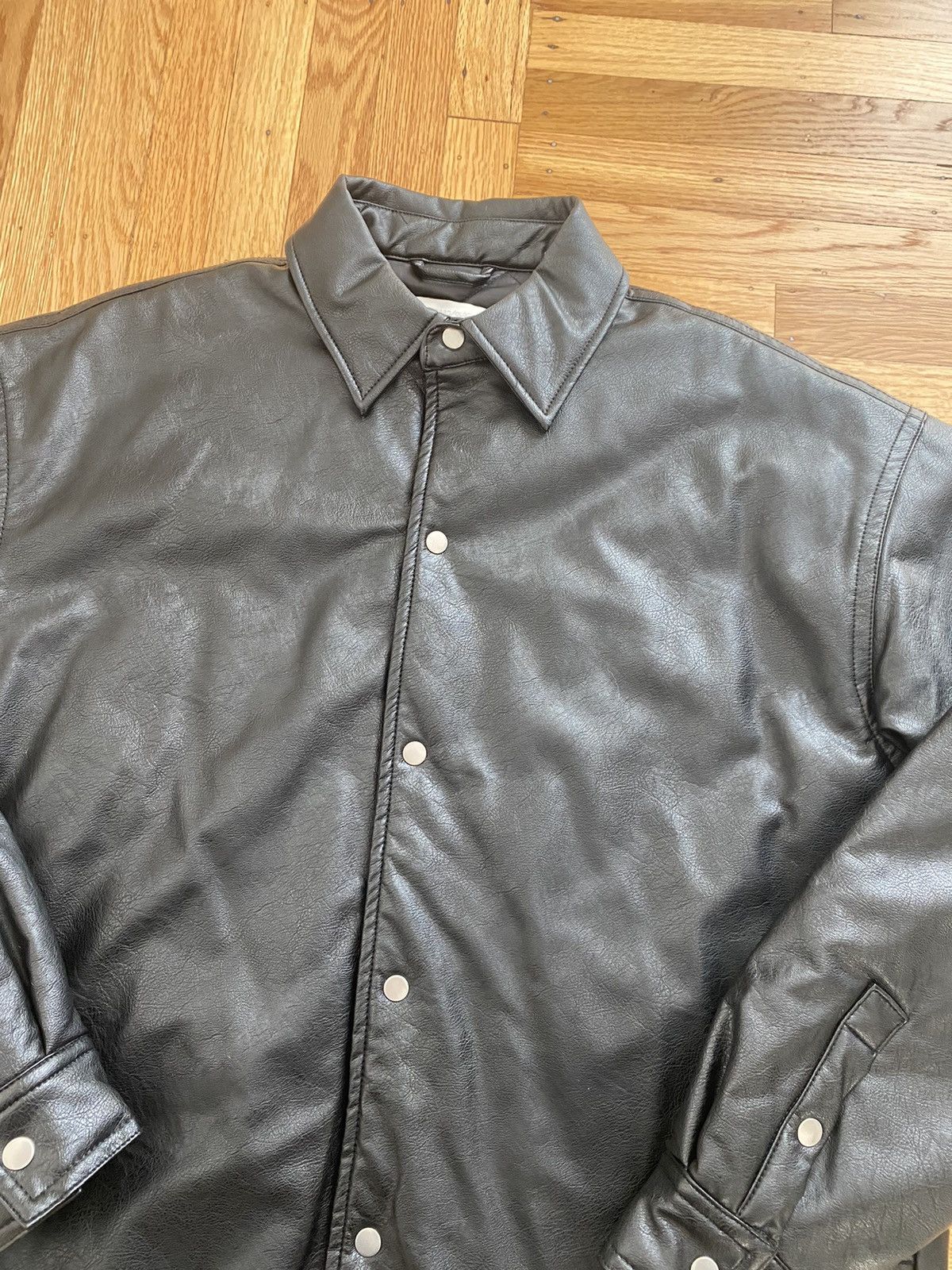 Standard Cloth × Urban Outfitters Standard Cloth Urban Outfitters Leather Overshirt Jacket Size US L / EU 52-54 / 3 - 2 Thumbnail