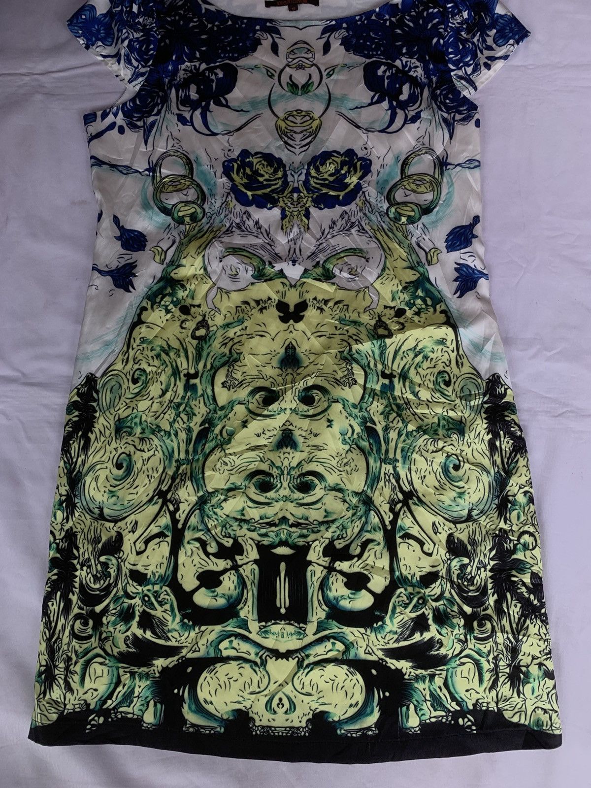 Just Cavalli Roberto Cavalli Vintage AOP Dress Size M / US 6-8 / IT 42-44 - 4 Thumbnail