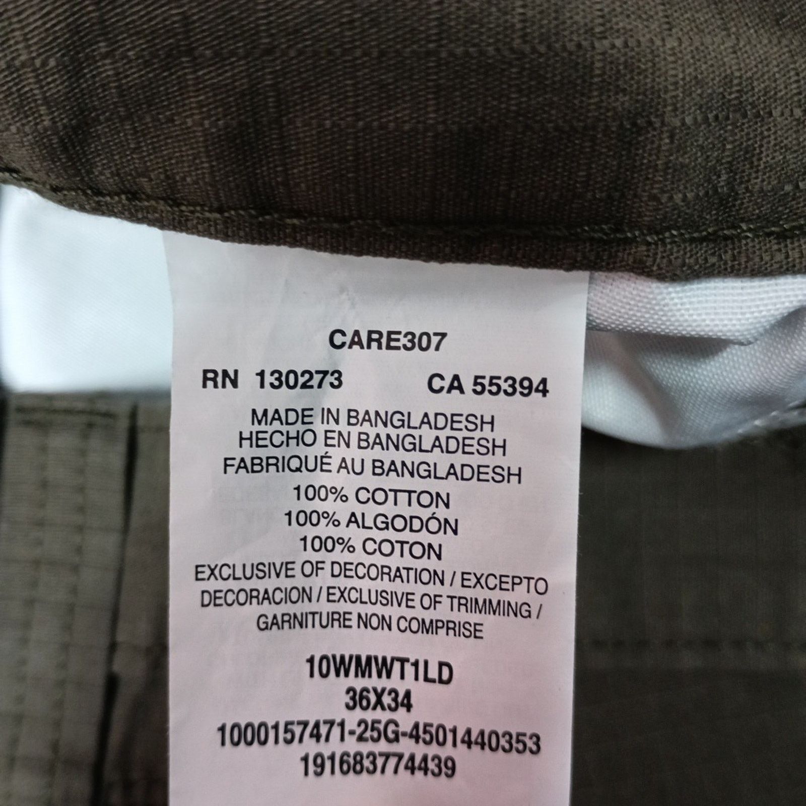 Wrangler Wrangler Technician Ripstop Pants Men's 36x34 Loden Relaxed Size US 36 / EU 52 - 5 Thumbnail