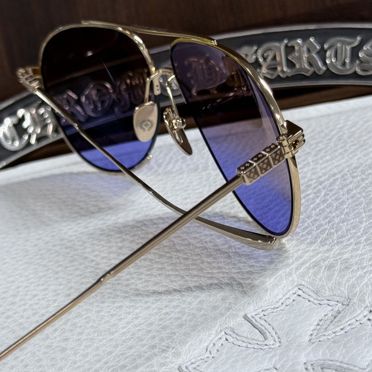 Chrome Hearts Chrome Hearts STEPPIN’ BLU II 1/1 Sunglasses Size ONE SIZE - 9 Thumbnail
