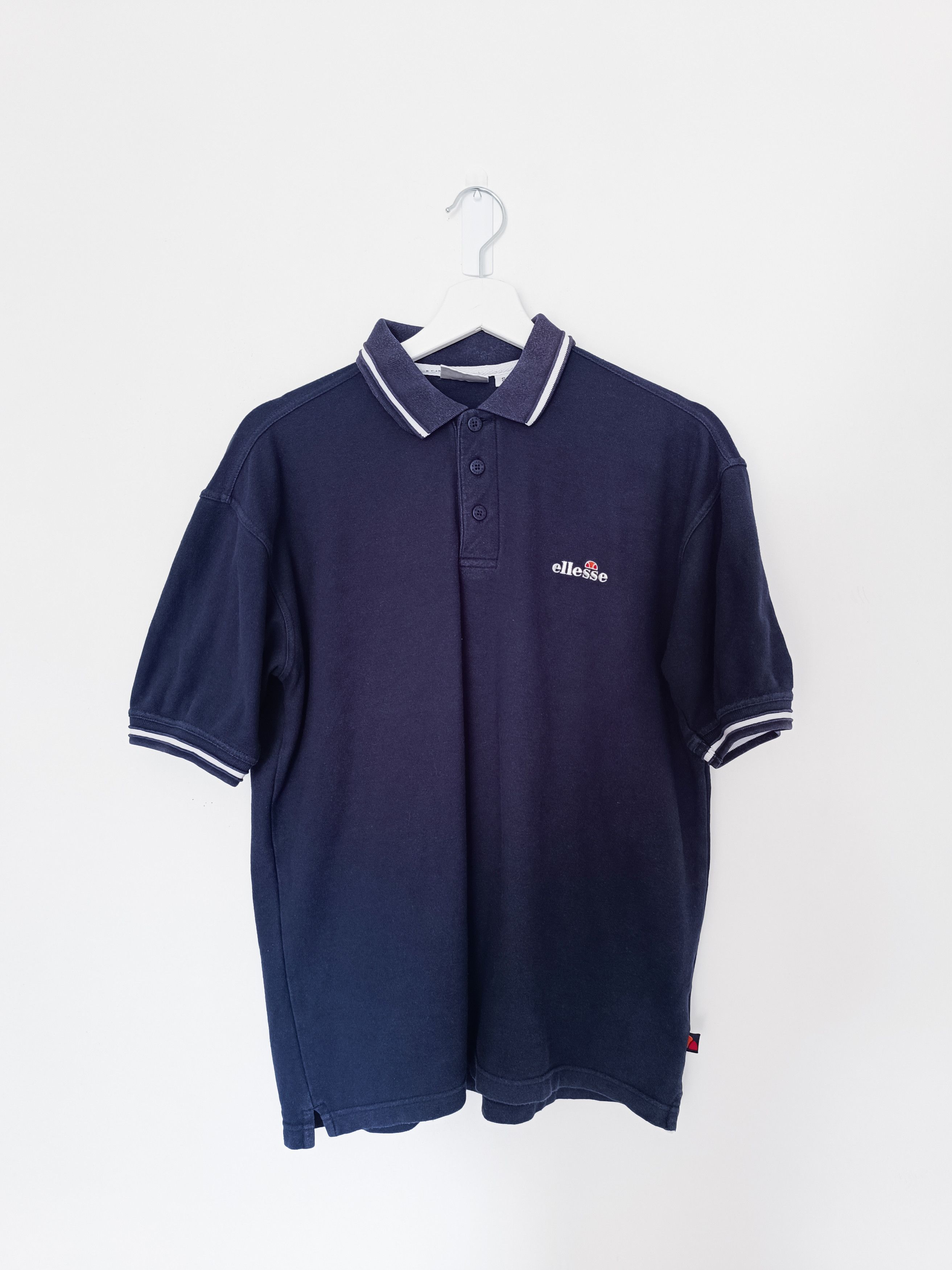 Ellesse × Vintage Ellesse navy polo shirt Size US S / EU 44-46 / 1 - 1 Thumbnail