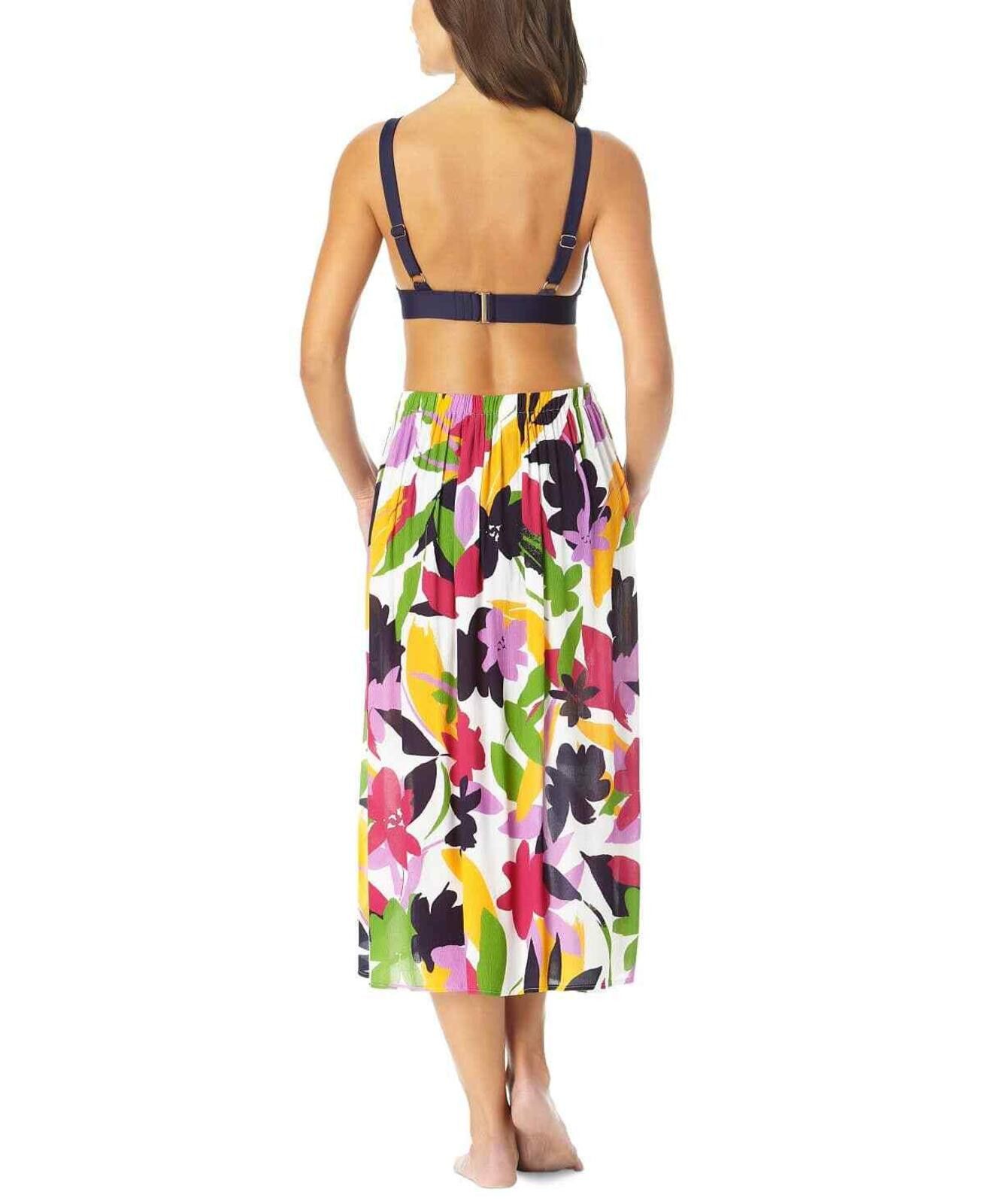 Other Anne Cole Bold Floral Ring Sarong Skirt Swim Cover-Up XS/S Size ONE SIZE - 3 Thumbnail