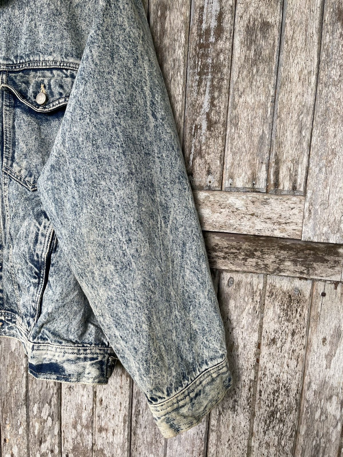 Designer Bell Scott Acid Wash Denim Jacket - Vintage 80s/90s Size US L / EU 52-54 / 3 - 6 Thumbnail