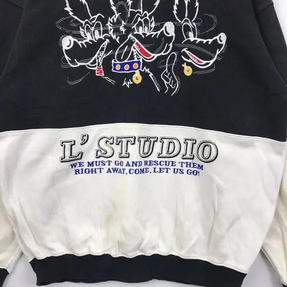 Vintage Vtg L’STUDIO By SHO JAPAN Fox Cartoon Embroidery Sweatshirt Size L / US 10 / IT 46 - 4 Thumbnail