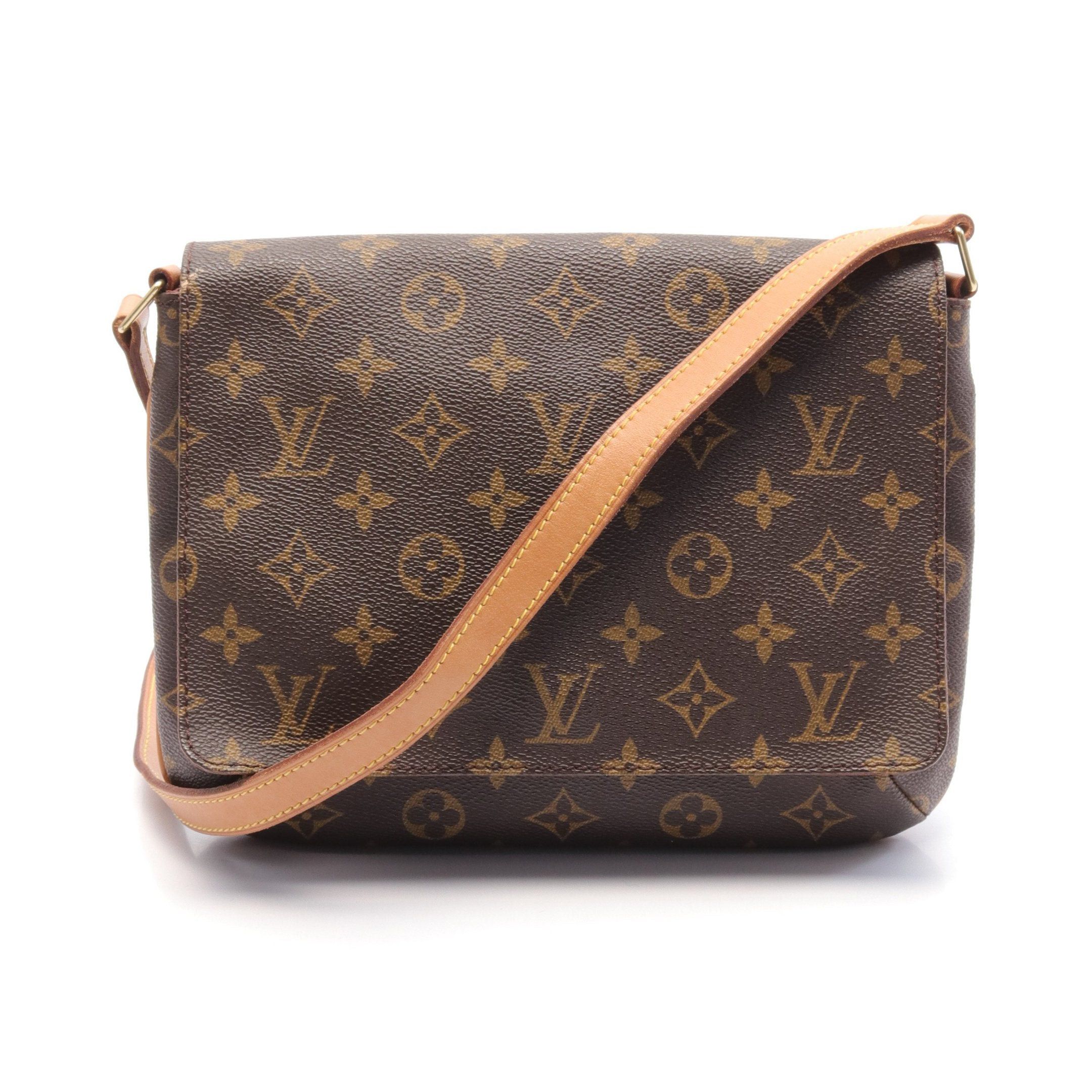 Louis Vuitton Louis Vuitton Musette Tango Short Strap Monogram Shoulder Bag Leather Brown Size ONE SIZE - 1 Thumbnail