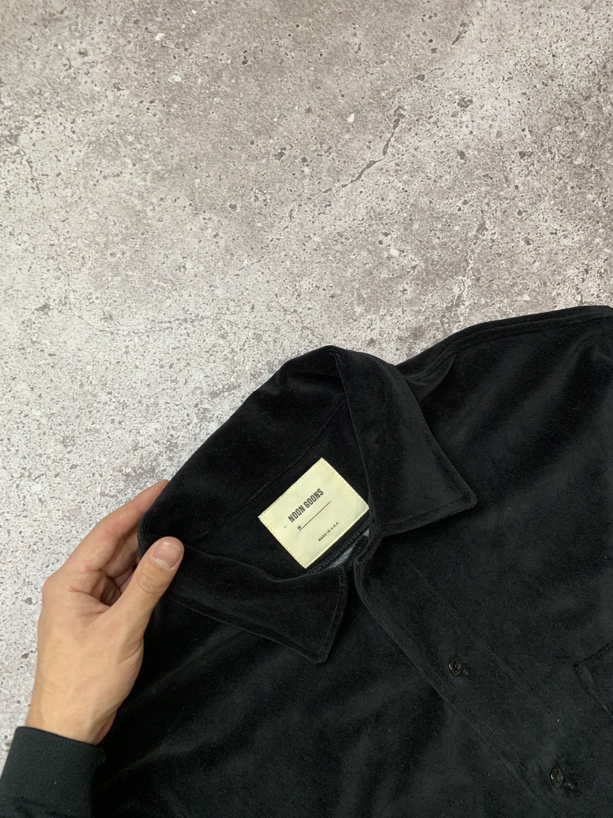 Noon Goons NOON GOONS Black Velvet Overshirt Size US M / EU 48-50 / 2 - 2 Thumbnail