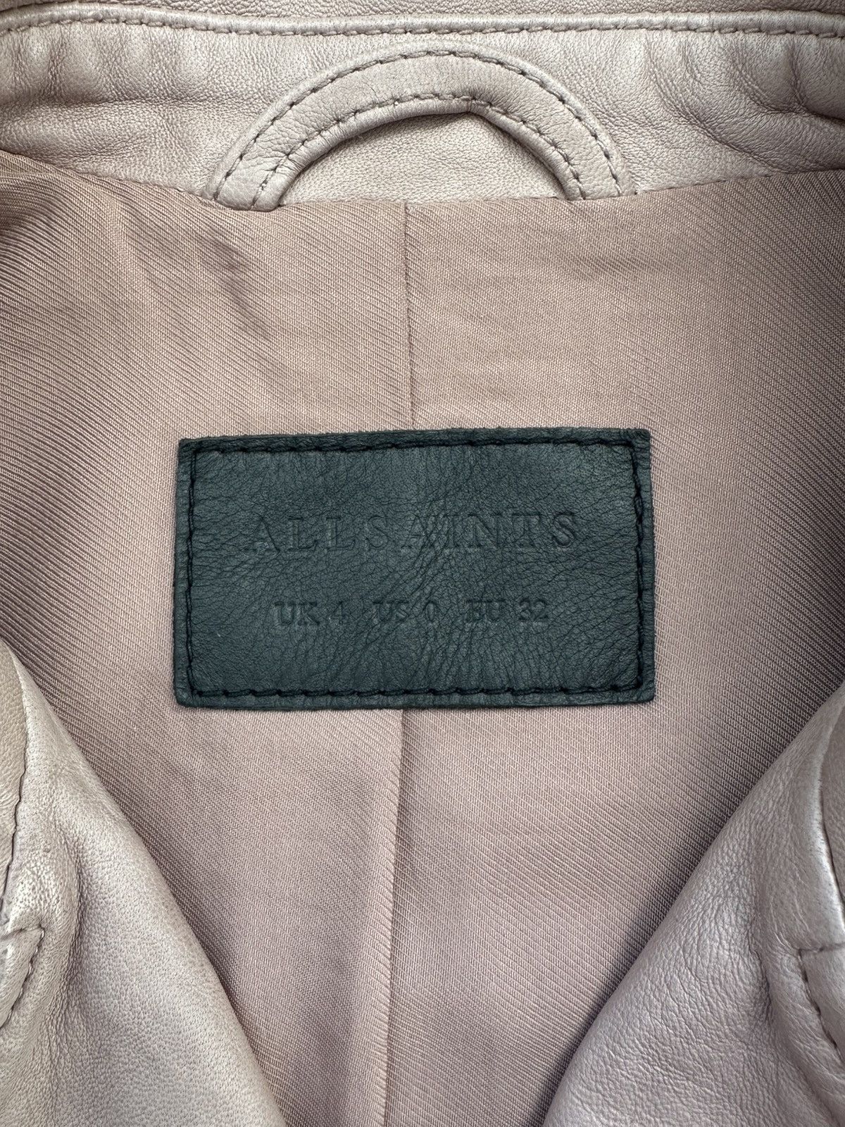 Allsaints AllSaints Wyatt Zip Biker Asymmetrical Leather Jacket Womens Size XS / US 0-2 / IT 36-38 - 7 Thumbnail