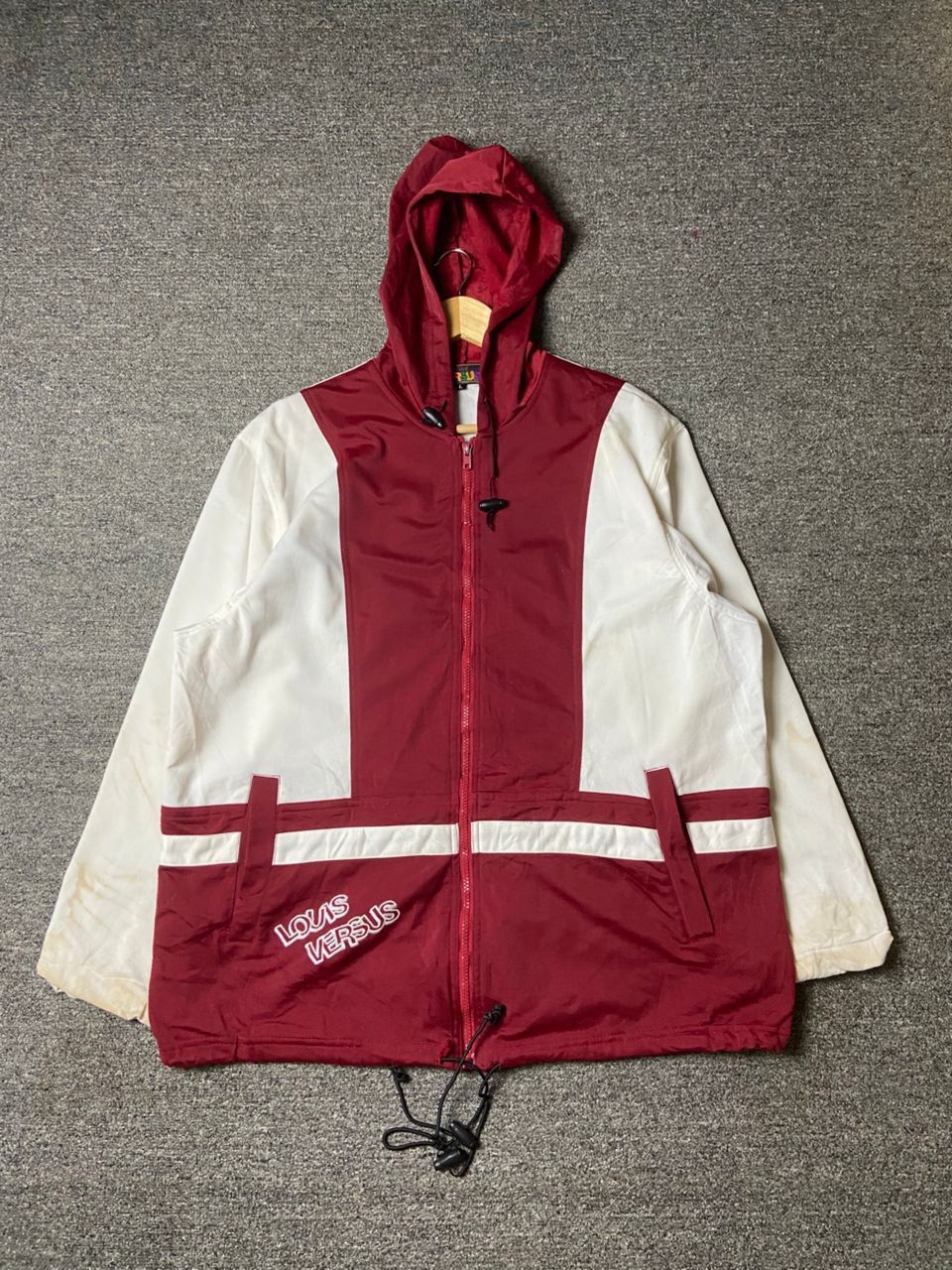 Japanese Brand Louis Versus Color Block Zip Up Hooded Jacket (177) Size US L / EU 52-54 / 3 - 1 Thumbnail
