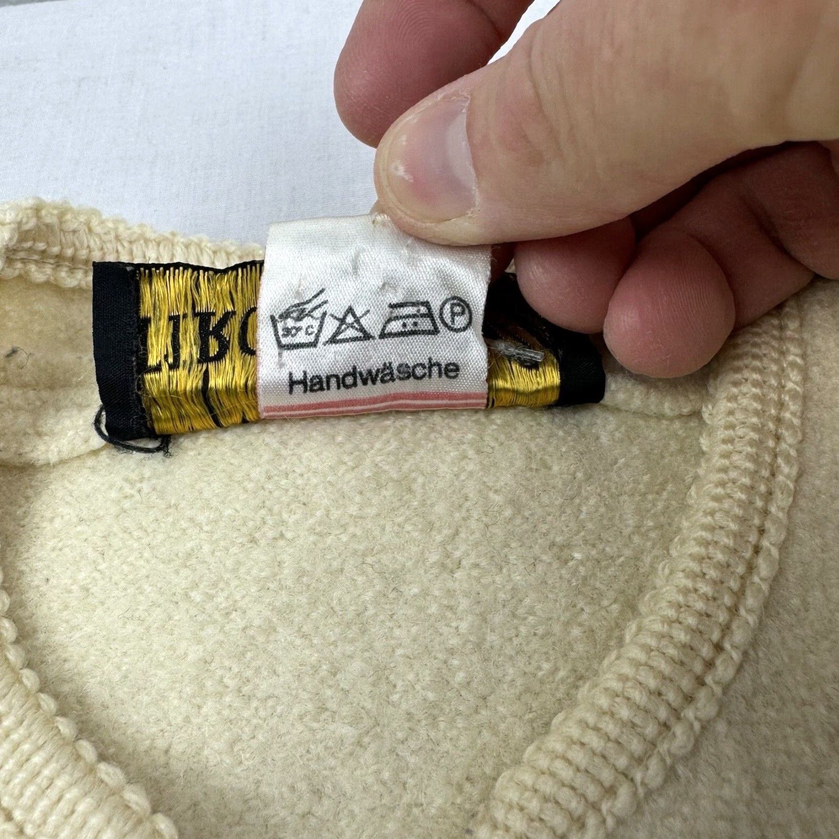 Vintage VINTAGE Tiroler Walk Cardigan Sweater Womens S Ivory Button 1960s Classic 70s 60s Knit Men? Women? Size S / US 4 / IT 40 - 6 Thumbnail