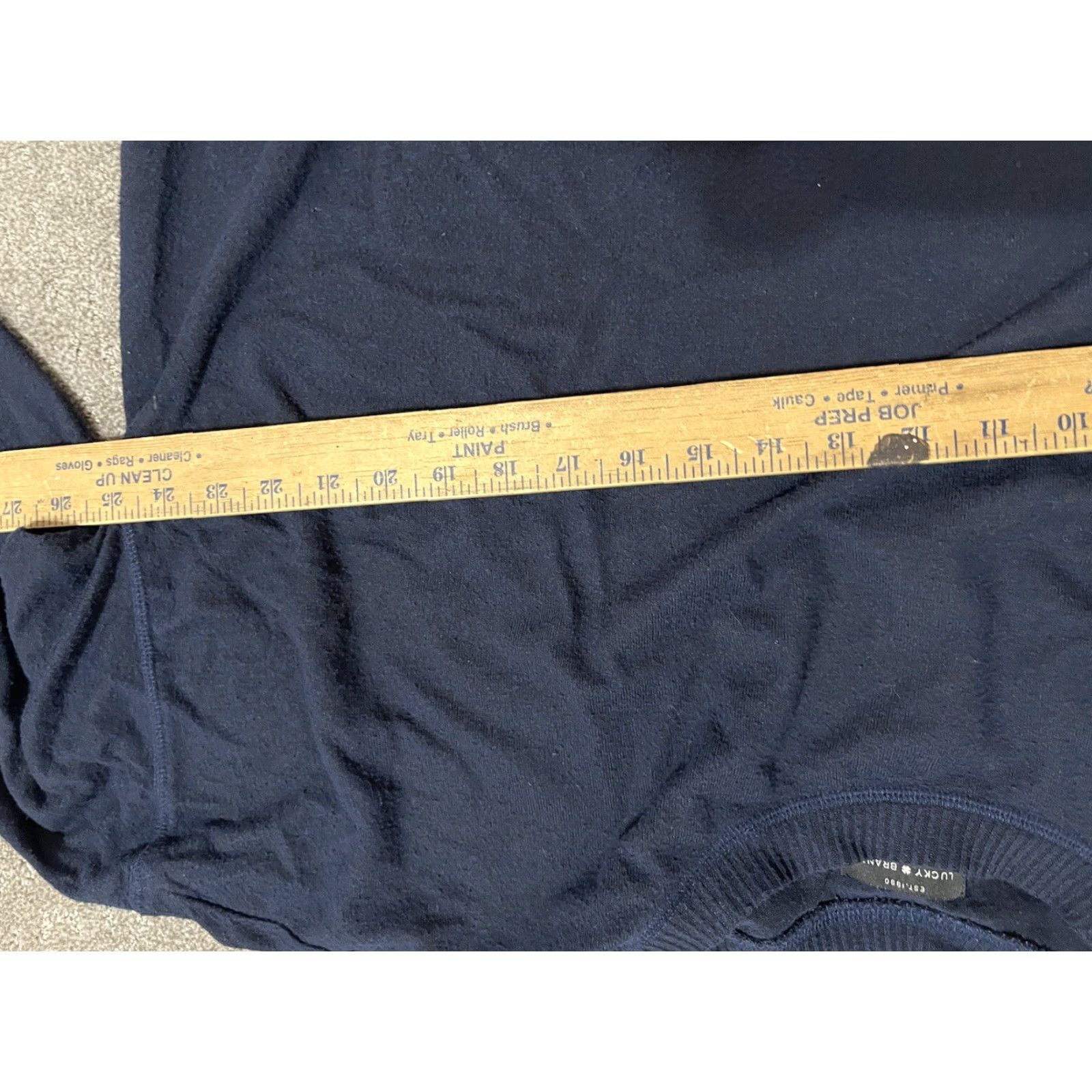 Lucky Brand Lucky Brand Sweater Top Crew Neck Lightweight 2XL Navy Blue Women Pullover Knit Casual Slits Classic Cozy Fall Winter Size XXL / US 16-18 / IT 52-54 - 4 Thumbnail