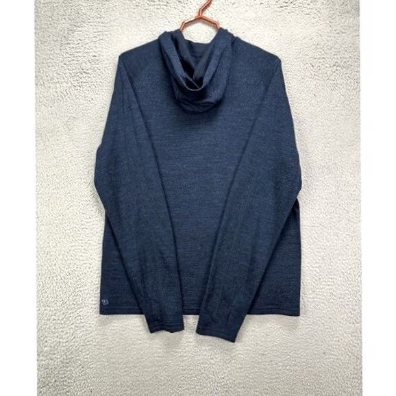 Vintage VRS VRST Shirt Mens Medium Blue Quarter Zip Pullover Hooded Activewear Long Sleeve Size US M / EU 48-50 / 2 - 3 Thumbnail