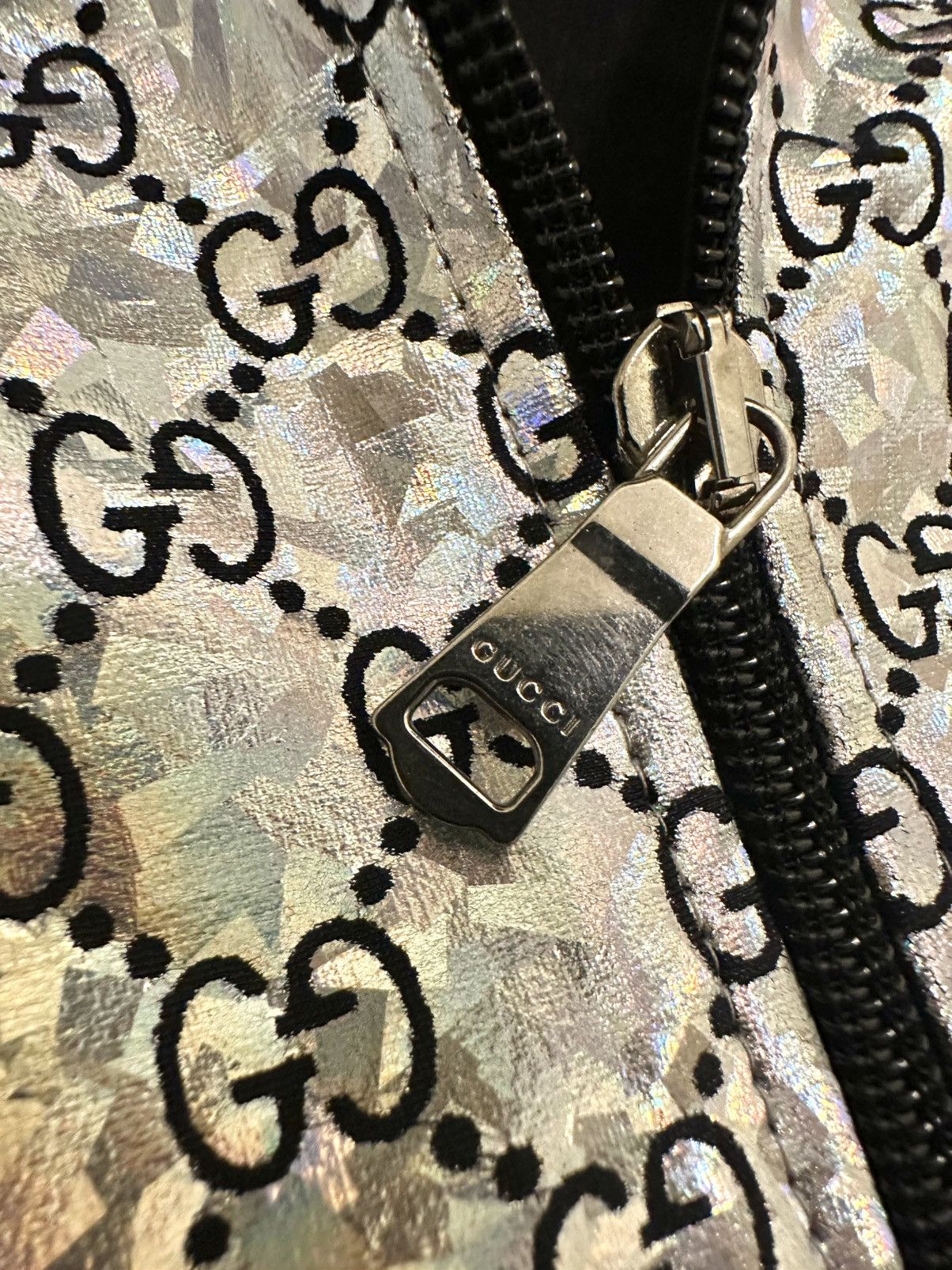 Gucci Gucci Holographic Monogram Track Jacket XL Size US XL / EU 56 / 4 - 9 Thumbnail