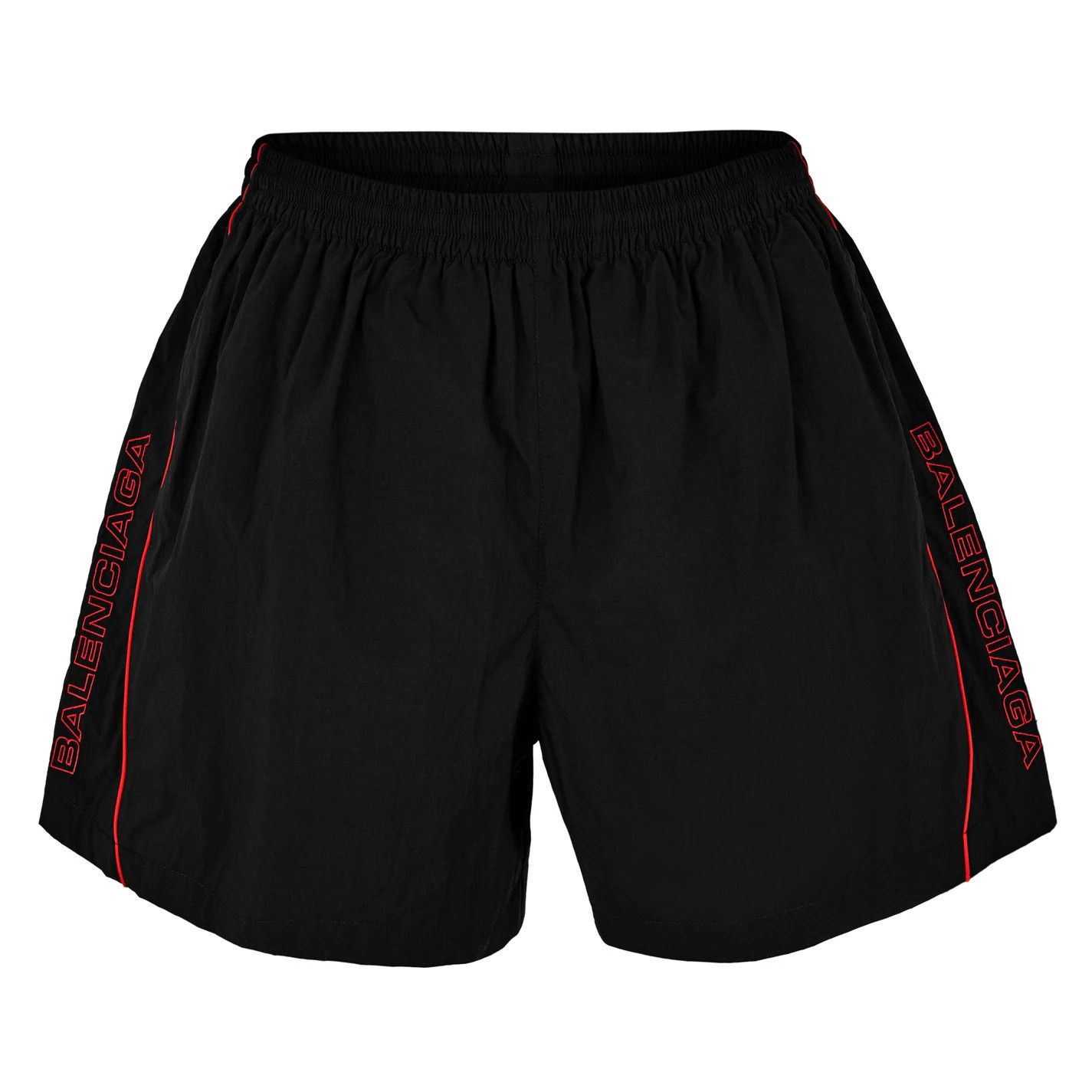 Balenciaga o1g2r1mq0226 Embroidered Track Shorts In Black Size US 32 / EU 48 - 1 Thumbnail