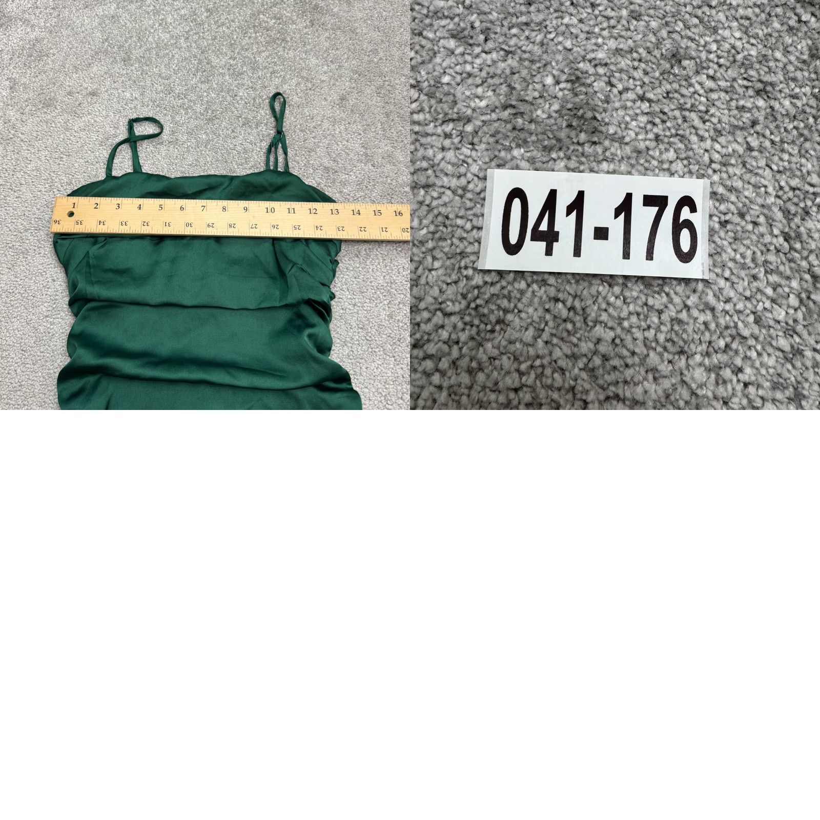 Vintage Hello Molly Satin Ruched Strappy Bodycon Mini Dress Womens XS 2 Emerald Green Satin Bodycon Mini Dress XS Emerald Green Sexy Glam Elegant 2020s Womens Size XS / US 0-2 / IT 36-38 - 9 Thumbnail