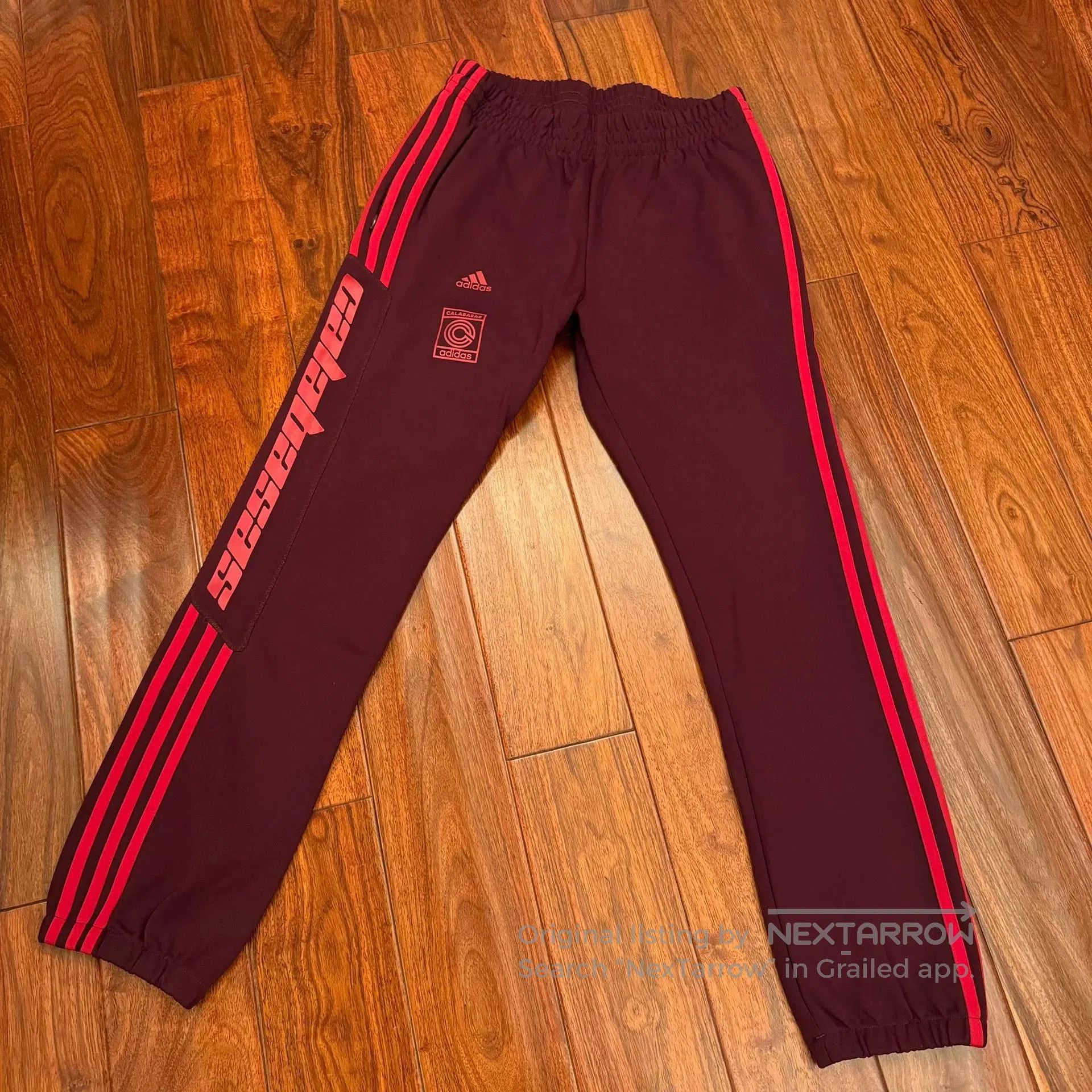 Yeezy Adidas Yeezy Calabasas Track Pants Maroon Size Small | Grailed