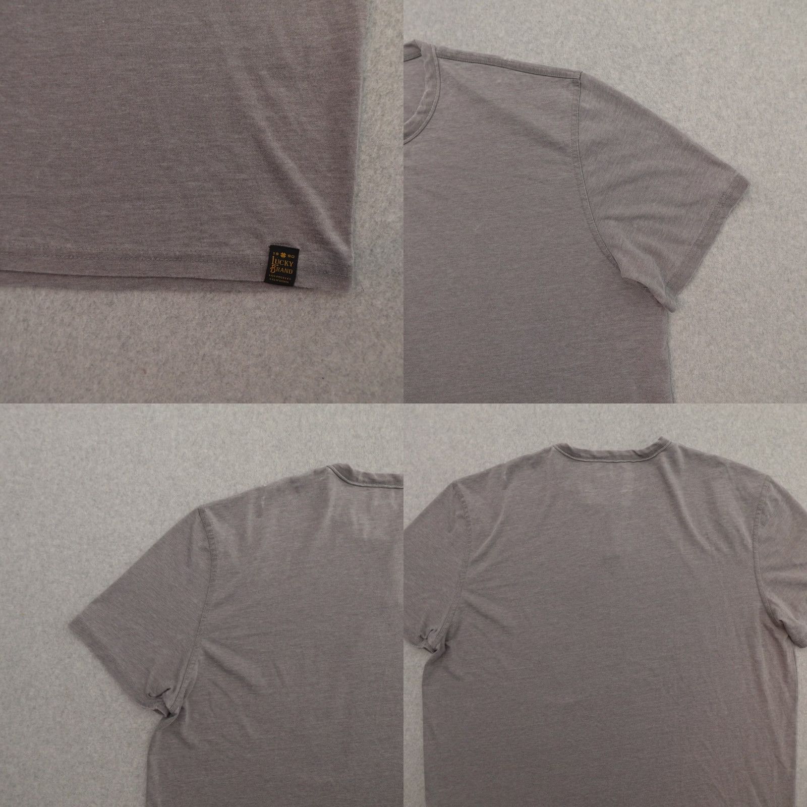 Lucky Brand Lucky Brand Tshirt Mens 2XL Gray Crew Neck Short Sleeve Vintage? Size US XXL / EU 58 / 5 - 8 Thumbnail