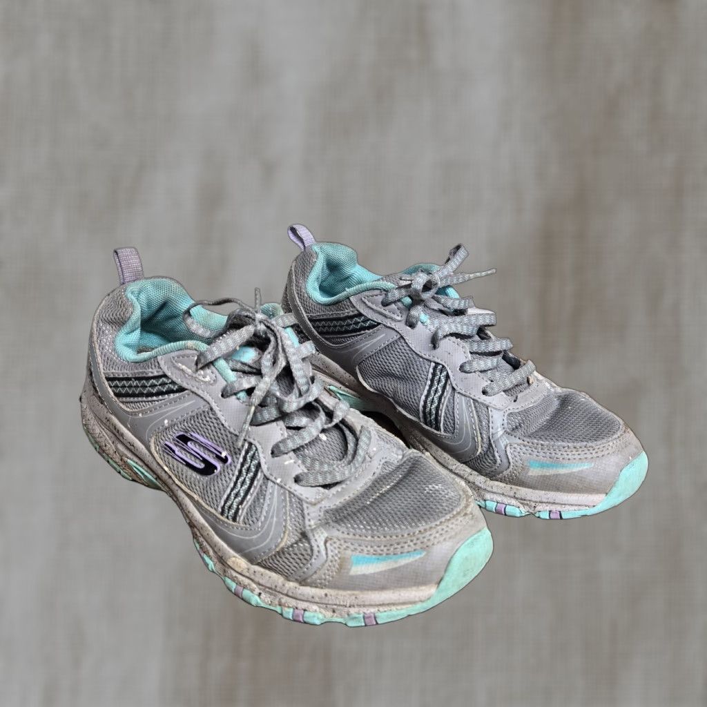 SKECHERS SKECHERS Hillcrest Vast Adventure Gray/Blue Trail Walking Sneakers Women's 8 / UK 7 / EU 40 Size US 7 / IT 37 - 1 Thumbnail