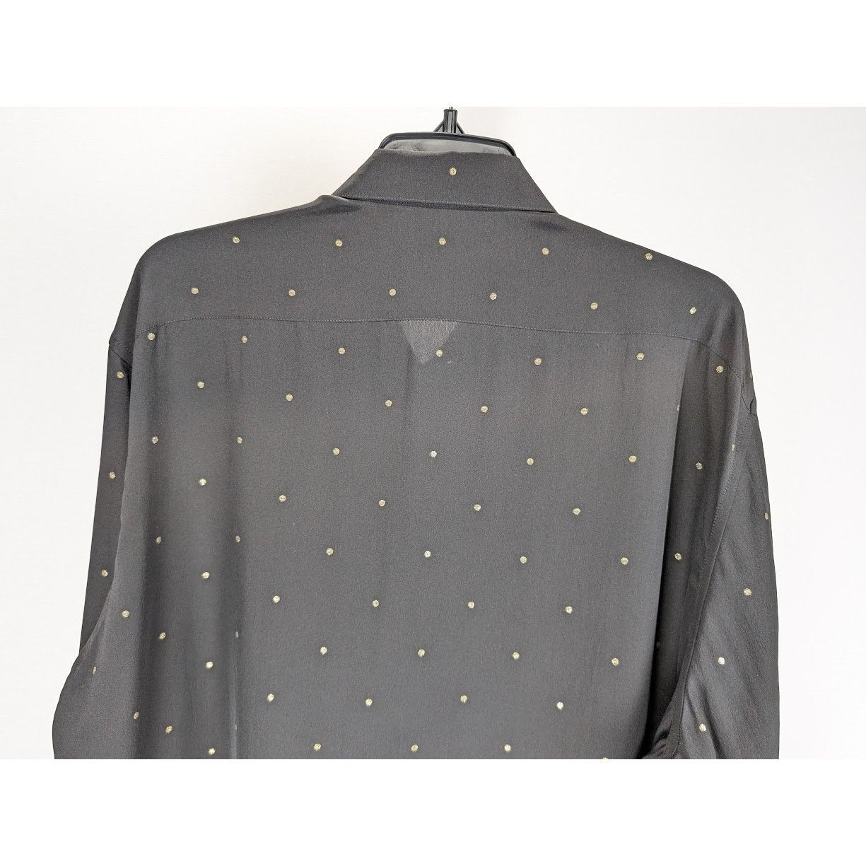 Saint Laurent Paris o1rshd1 Collar Classic Shirt in Black/Gold Size US XL / EU 56 / 4 - 10 Thumbnail