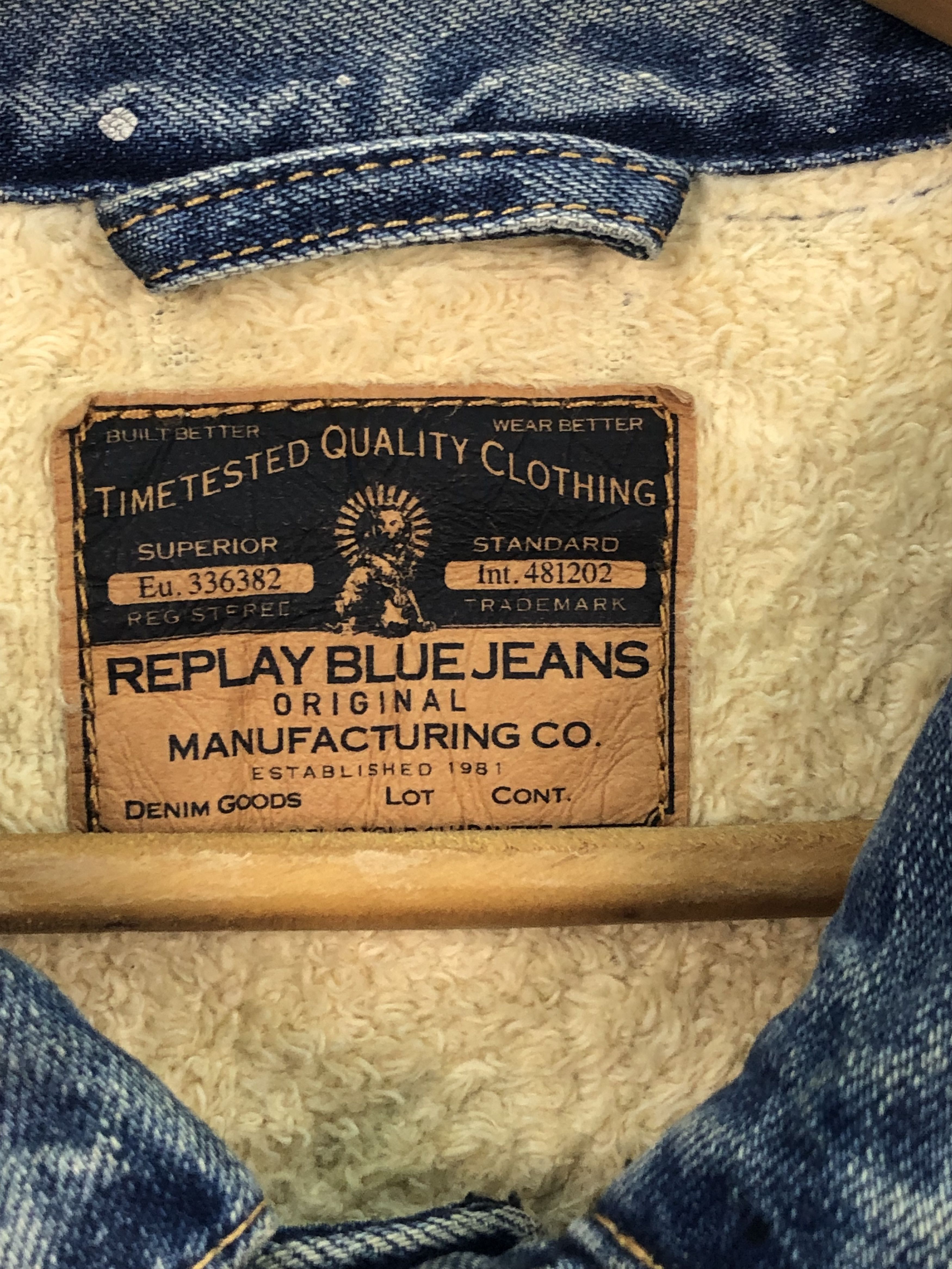 Replay Vintage Replay Sherpa Lining Denim Jacket J0257 Size US L / EU 52-54 / 3 - 5 Thumbnail