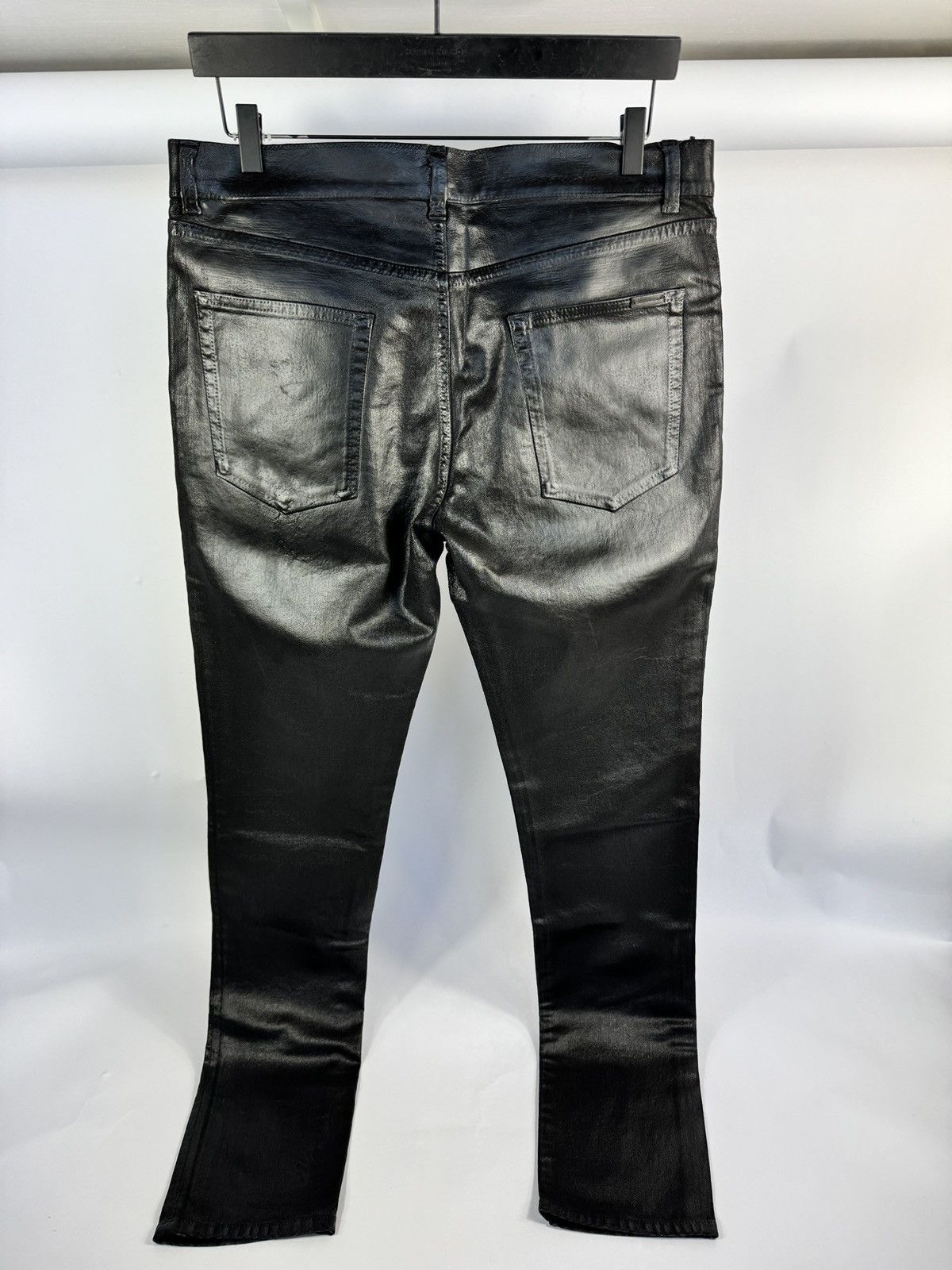 Saint Laurent Paris OIL COATED D24 DENIM JEANS Size US 33 - 2 Thumbnail